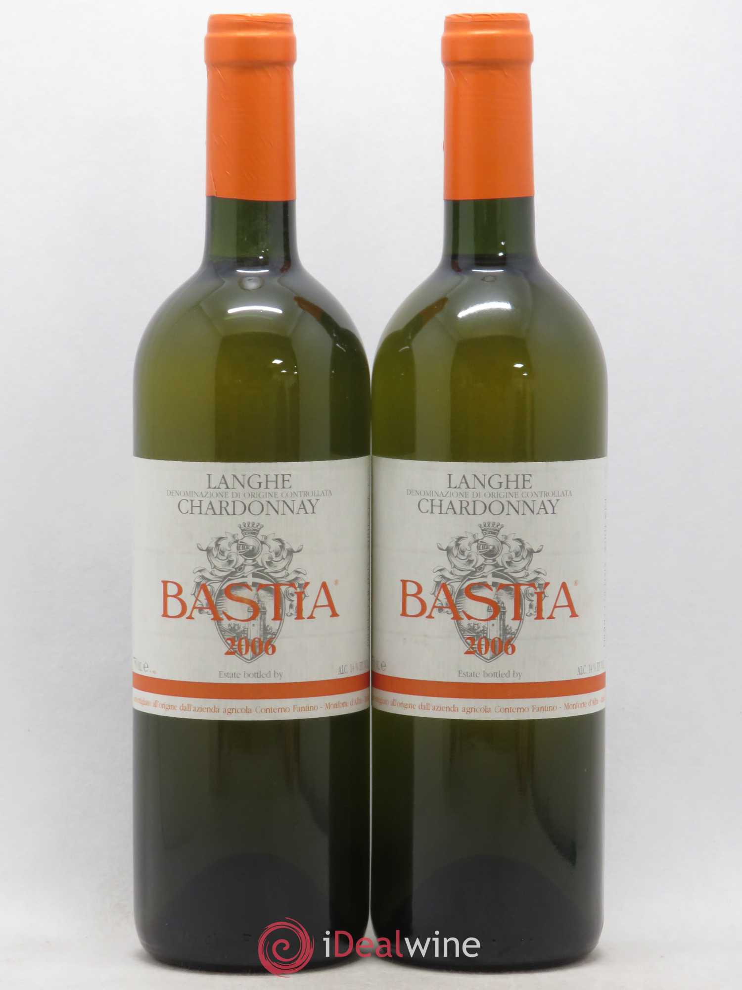 Langhe Bianco Chardonnay Basta Fantino 2006 - Posten von 5 Flaschen - 2