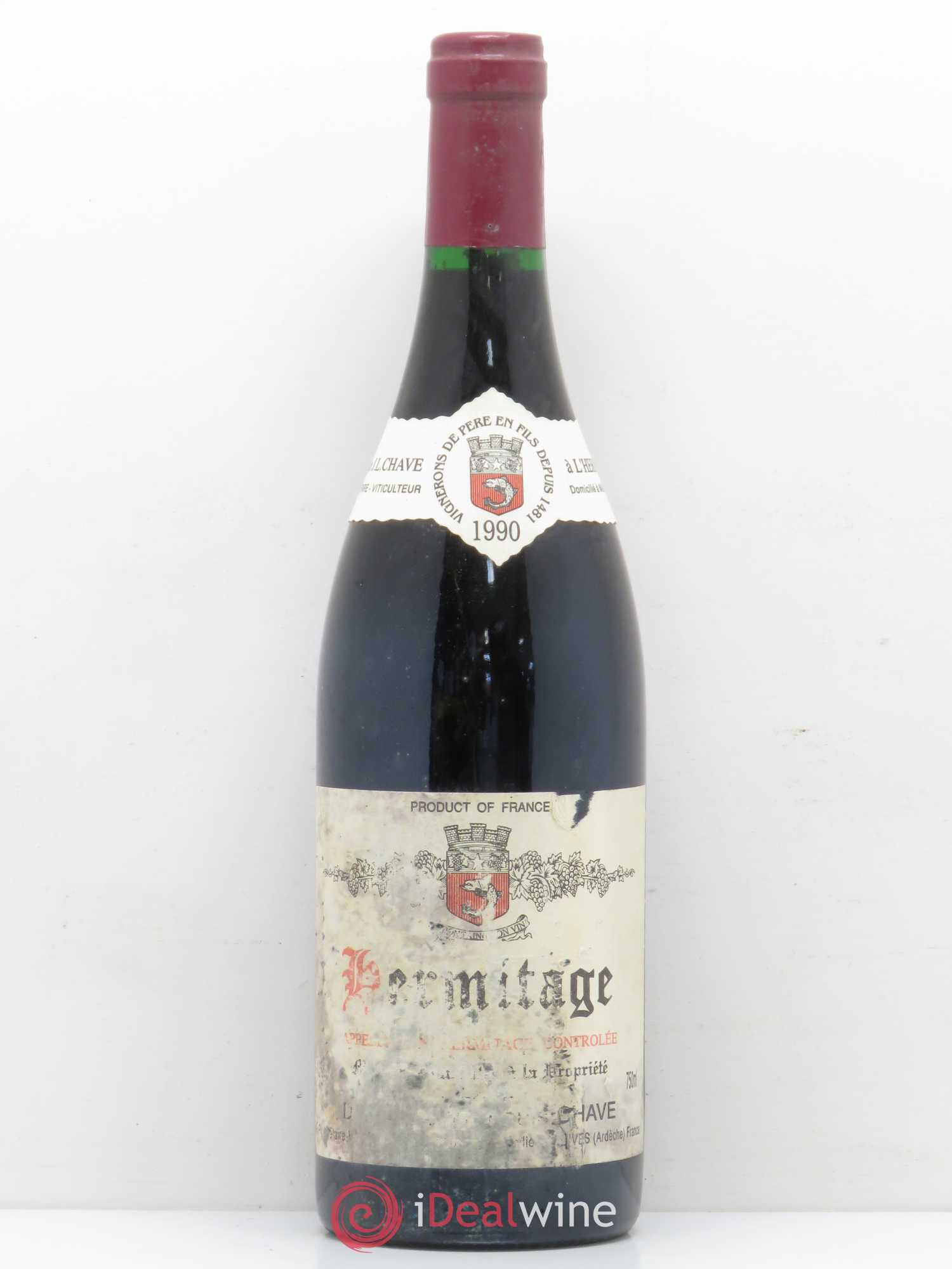 Hermitage Jean-Louis Chave 1990 - Lot de 1 bouteille - 0