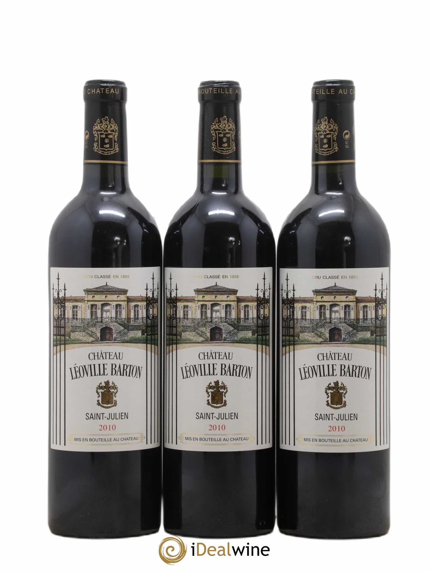 Château Léoville Barton 2ème Grand Cru Classé 2010 - Lot de 3 bouteilles - 0