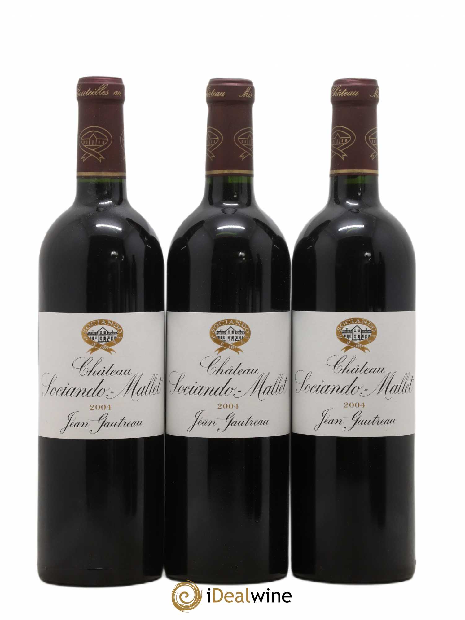 Château Sociando Mallet 2004 - Lot de 6 bouteilles - 2