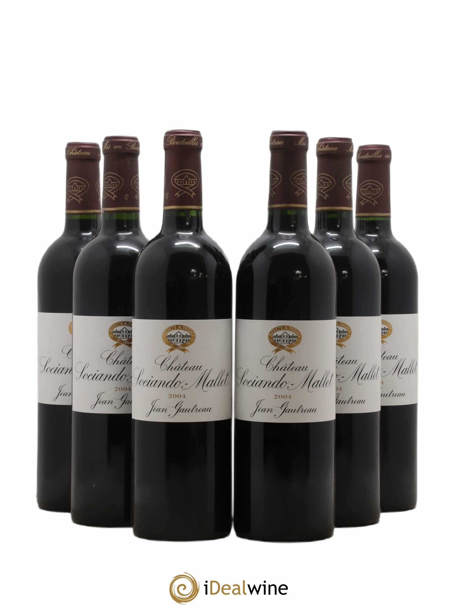 Château Sociando Mallet 2004 - Lot de 6 bouteilles - 0