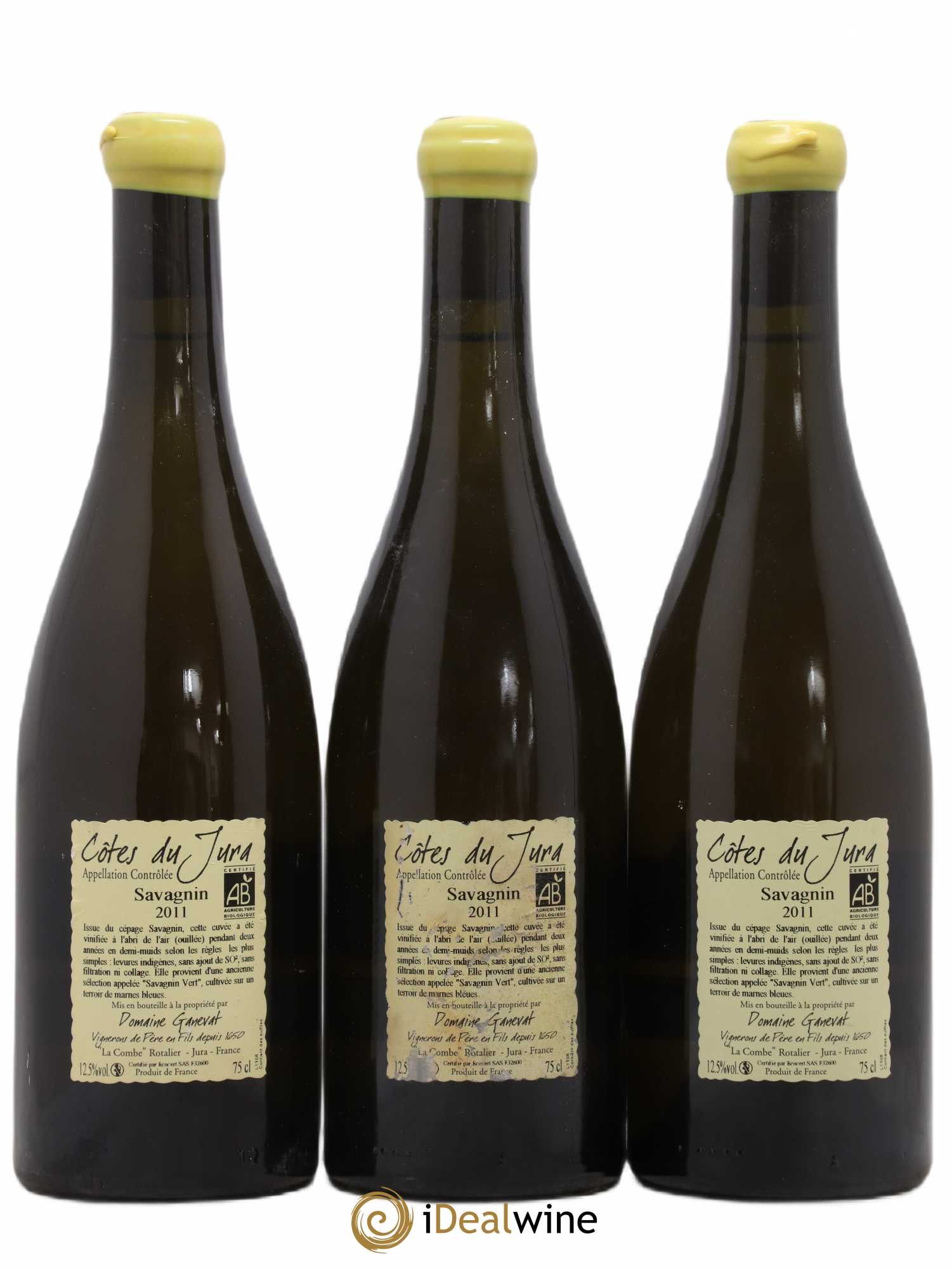 Côtes du Jura Les Chalasses Marnes Bleues Jean-François Ganevat (Domaine) 2011 - Lot de 3 bouteilles - 1