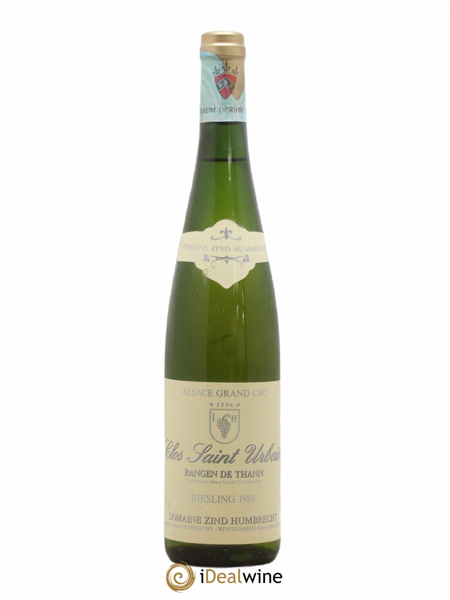 Alsace Riesling Grand Cru Rangen de Thann Clos Saint Urbain Zind-Humbrecht (Domaine) 1988 - Lot de 1 bouteille - 0