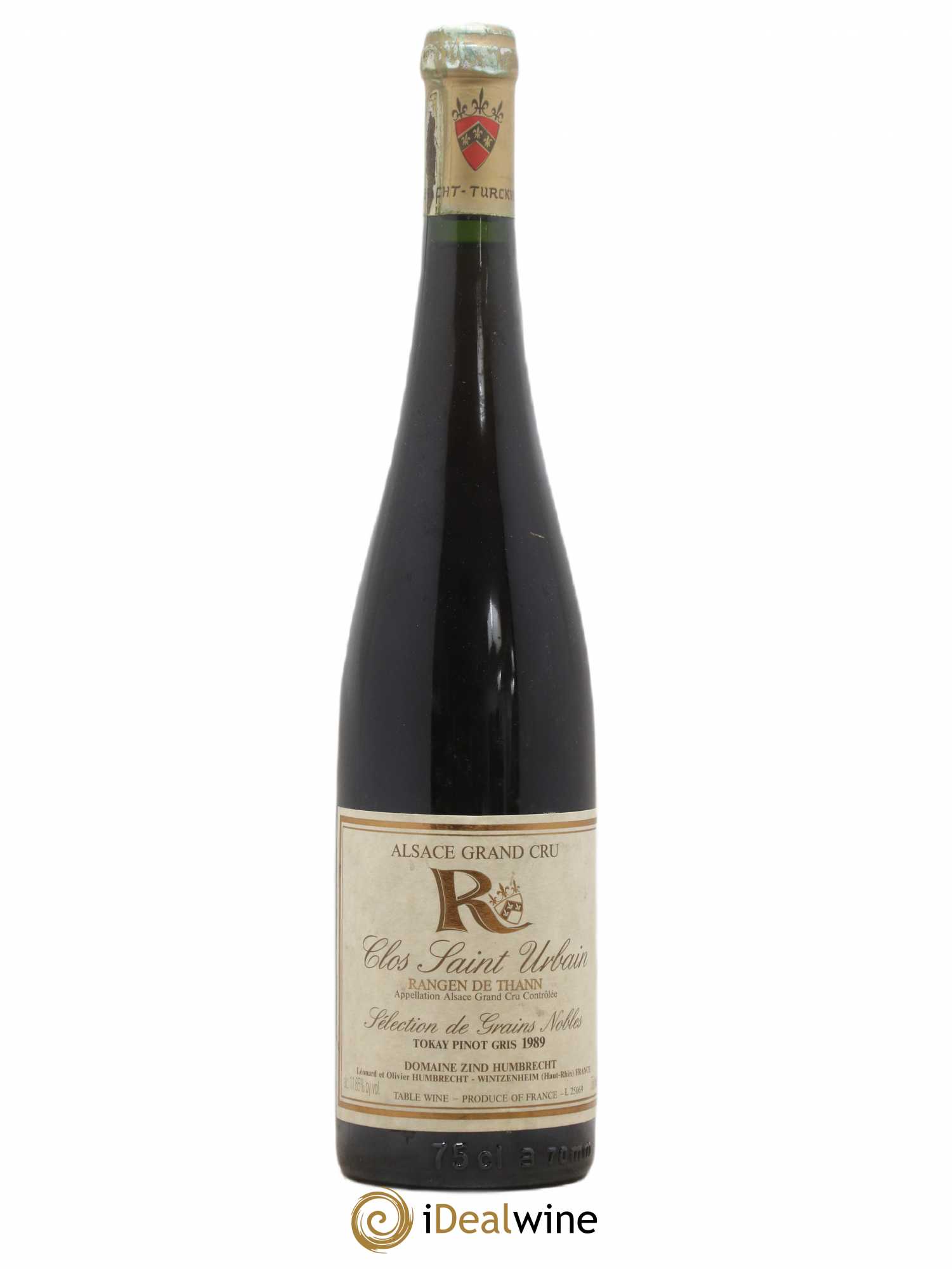 Alsace Pinot Gris Sélection de Grains Nobles Grand Cru Rangen de Thann Clos Saint-Urbain Zind-Humbrecht (Domaine) 1989 - Lotto di 1 bottiglia - 0