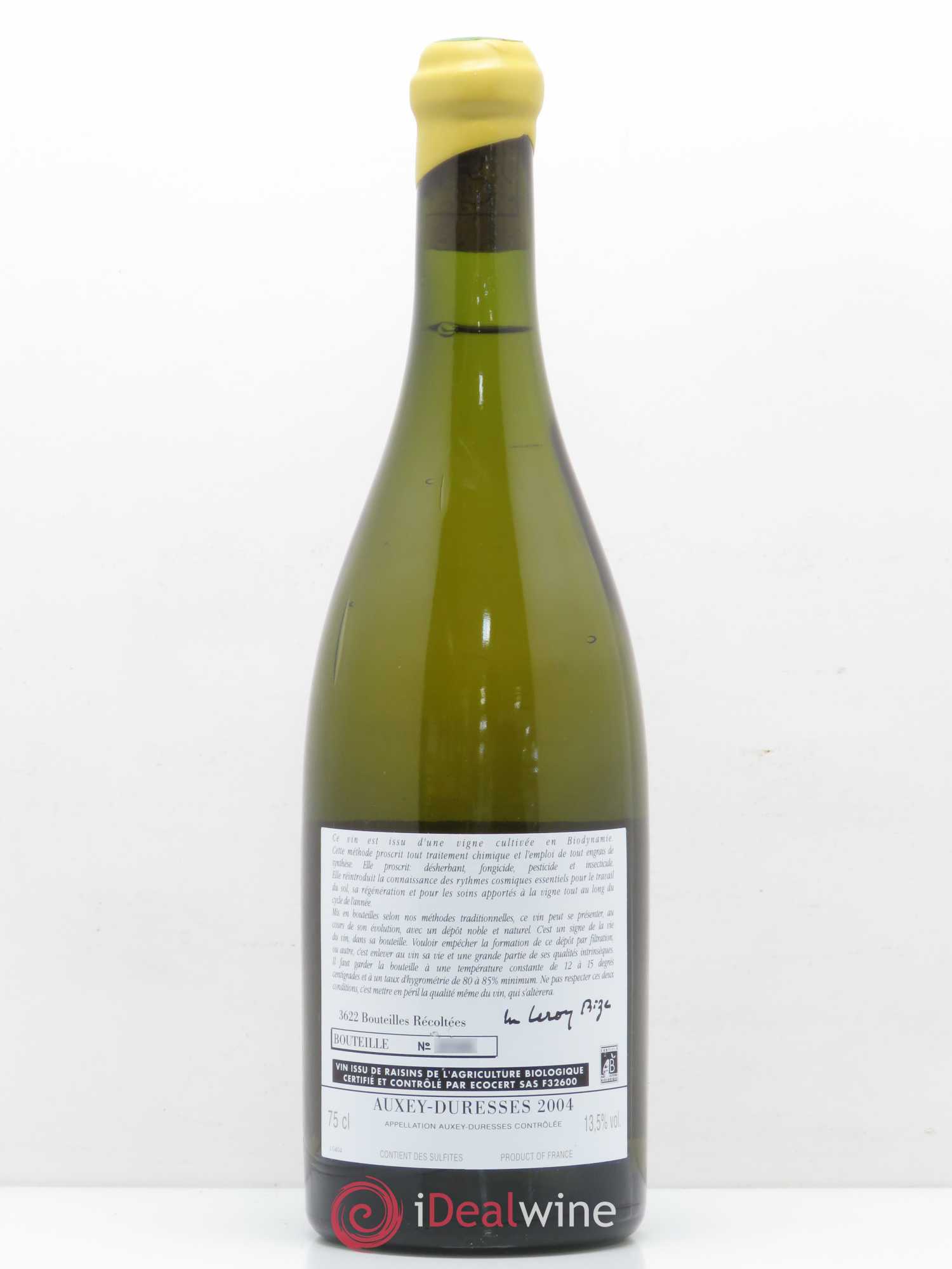 Auxey-Duresses Domaine d'Auvenay 2004 - Posten von 1 Flasche - 1