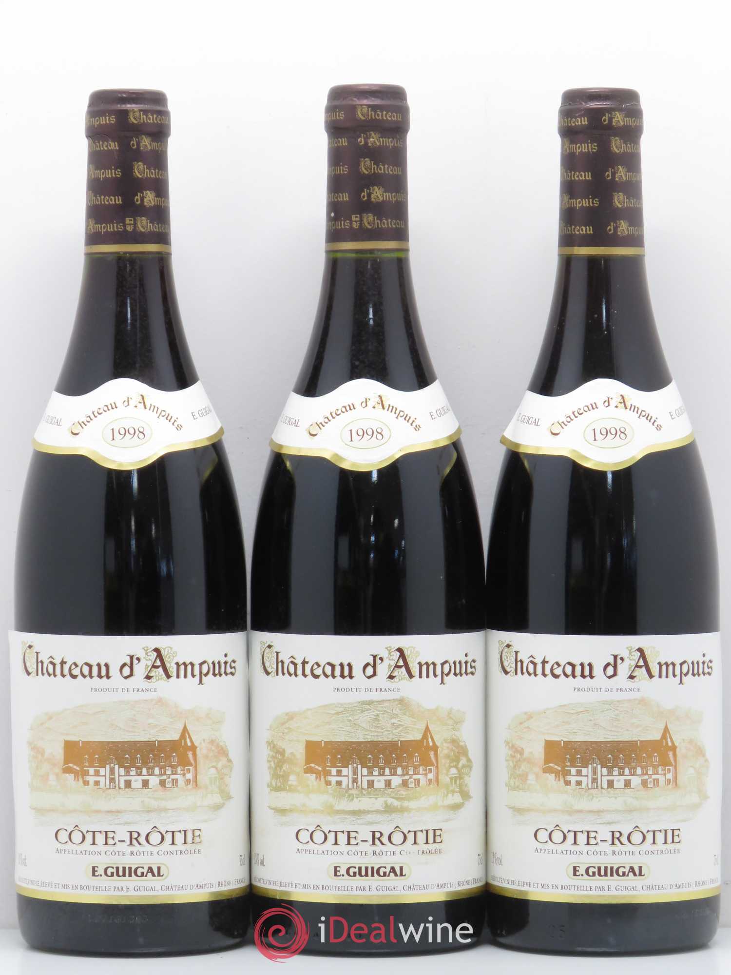 Côte-Rôtie Château d'Ampuis Guigal 1998 - Lot de 3 bouteilles - 0