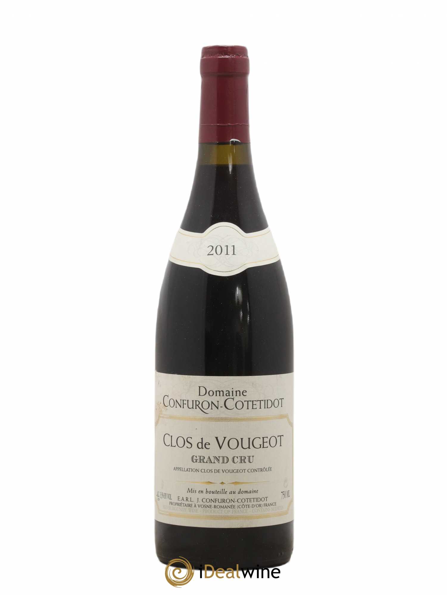Clos de Vougeot Grand Cru Confuron-Cotetidot 2011 - Lot de 1 bouteille - 0