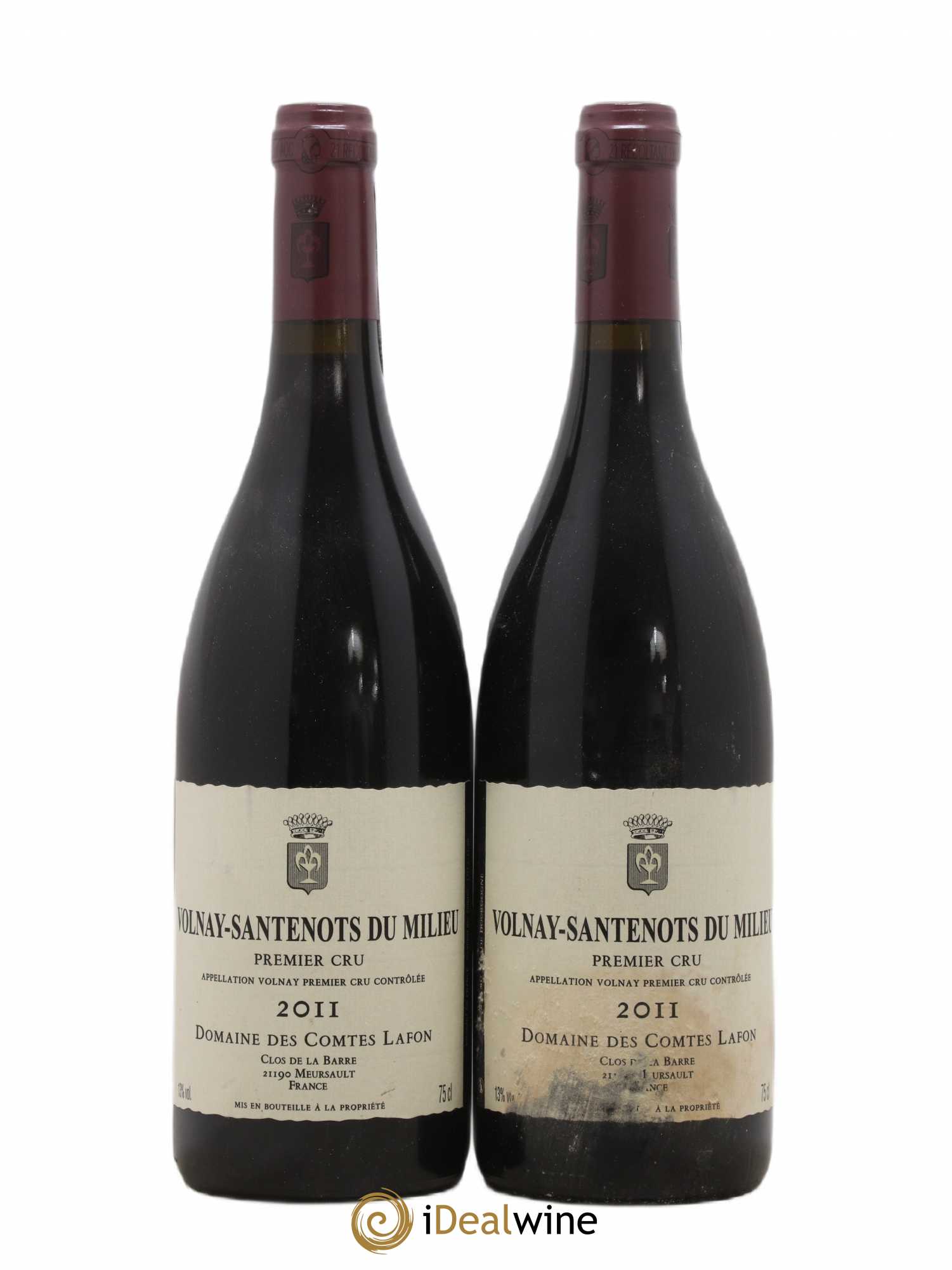 Volnay 1er Cru Santenots du Milieu Comtes Lafon (Domaine des) 2011 - Lot de 2 bouteilles - 0