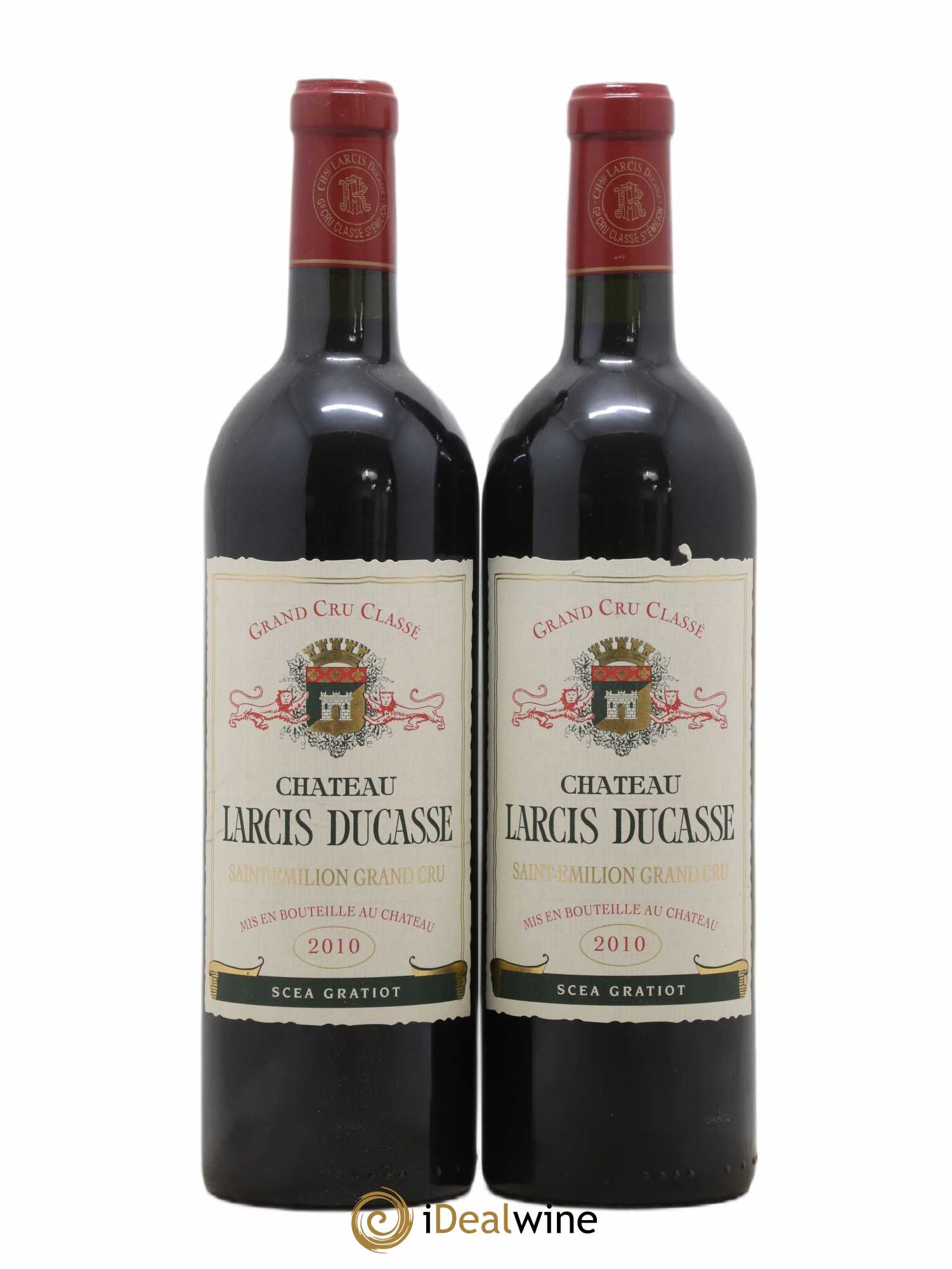 Château Larcis Ducasse 1er Grand Cru Classé B 2010 - Lot de 2 bouteilles - 0