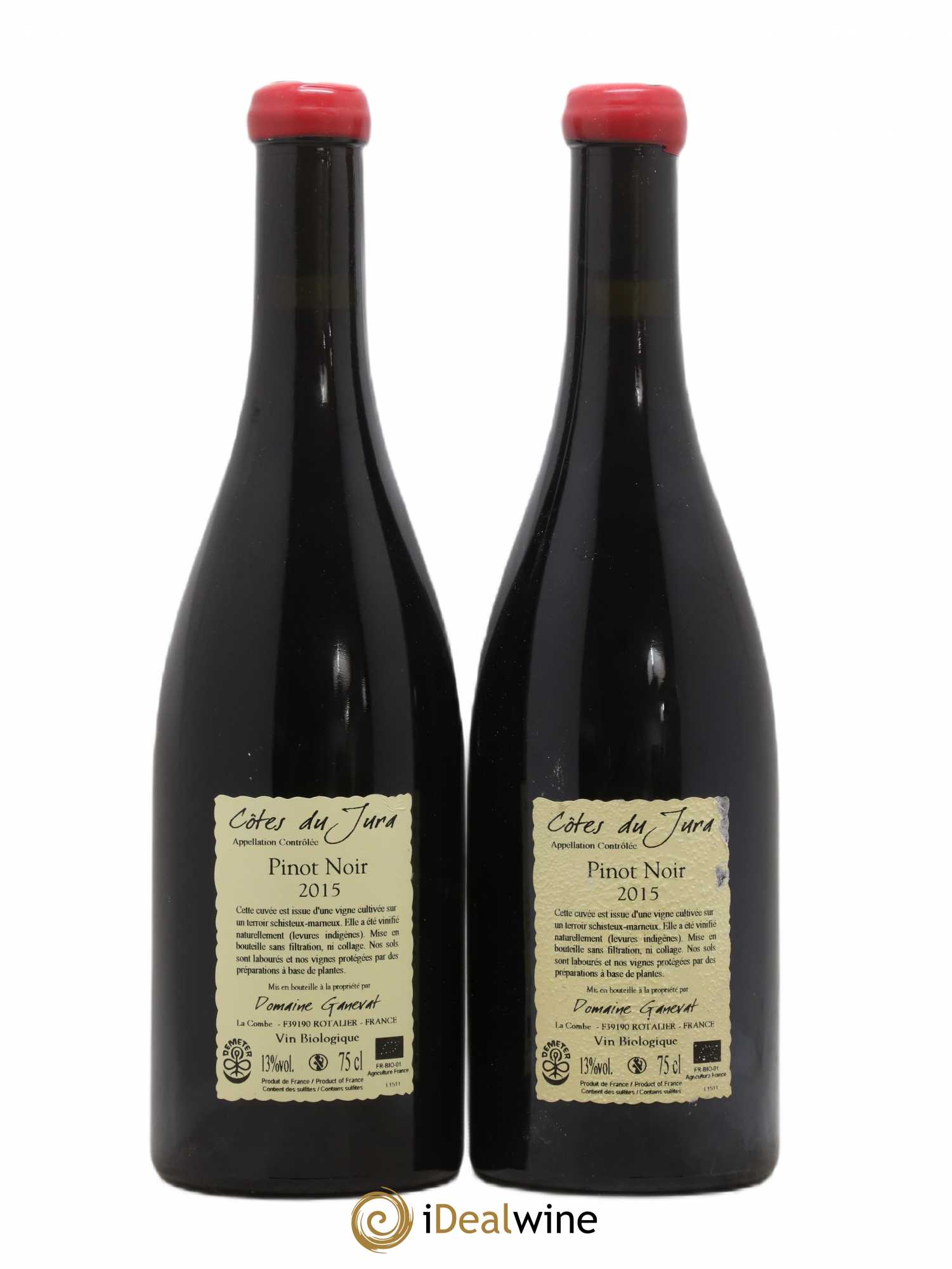 Côtes du Jura Pinot Noir En Billat Jean-François Ganevat (Domaine) 2015 - Lot de 2 bouteilles - 1