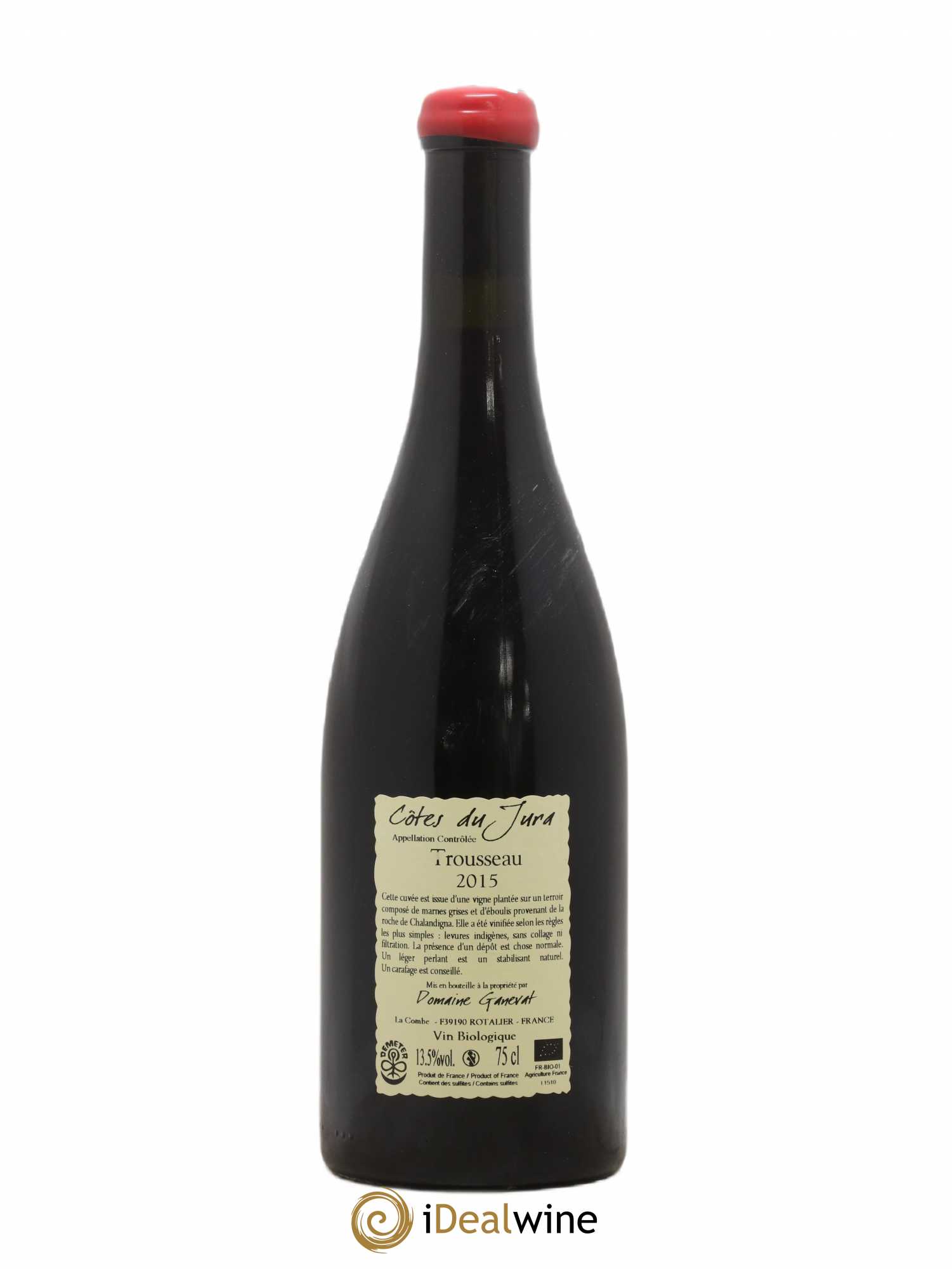 Côtes du Jura Plein Sud Jean-François Ganevat (Domaine) 2015 - Lot de 1 bouteille - 1