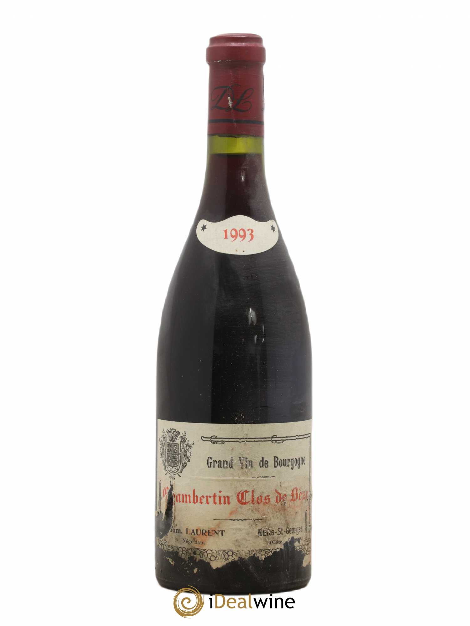 Chambertin Clos de Bèze Grand Cru Grande cuvée Vieilles vignes Dominique Laurent 1993 - Lot de 1 bouteille - 0