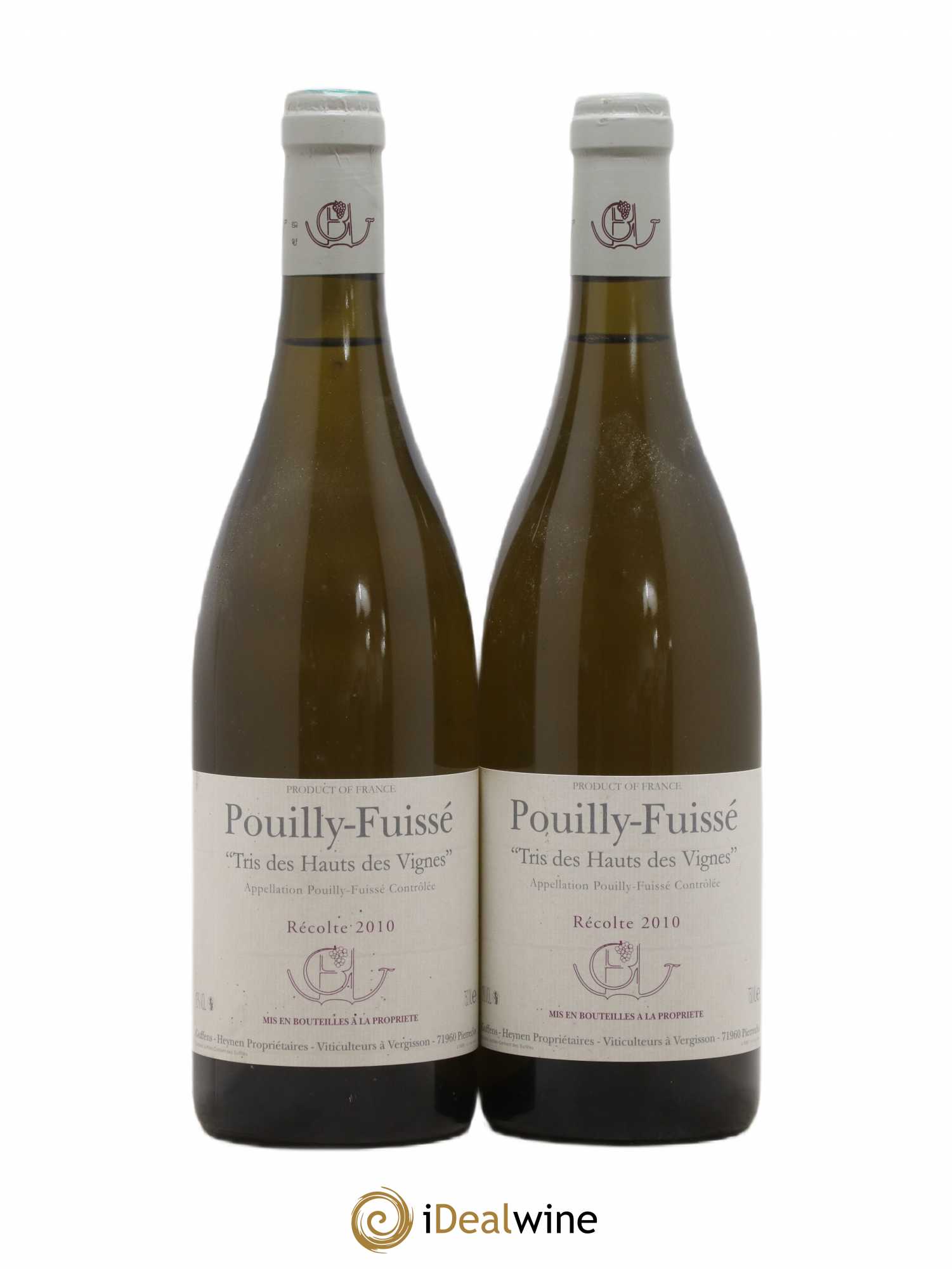 Pouilly-Fuissé Tris des Hauts des Vignes Guffens-Heynen 2010 - Lot de 2 bouteilles - 0