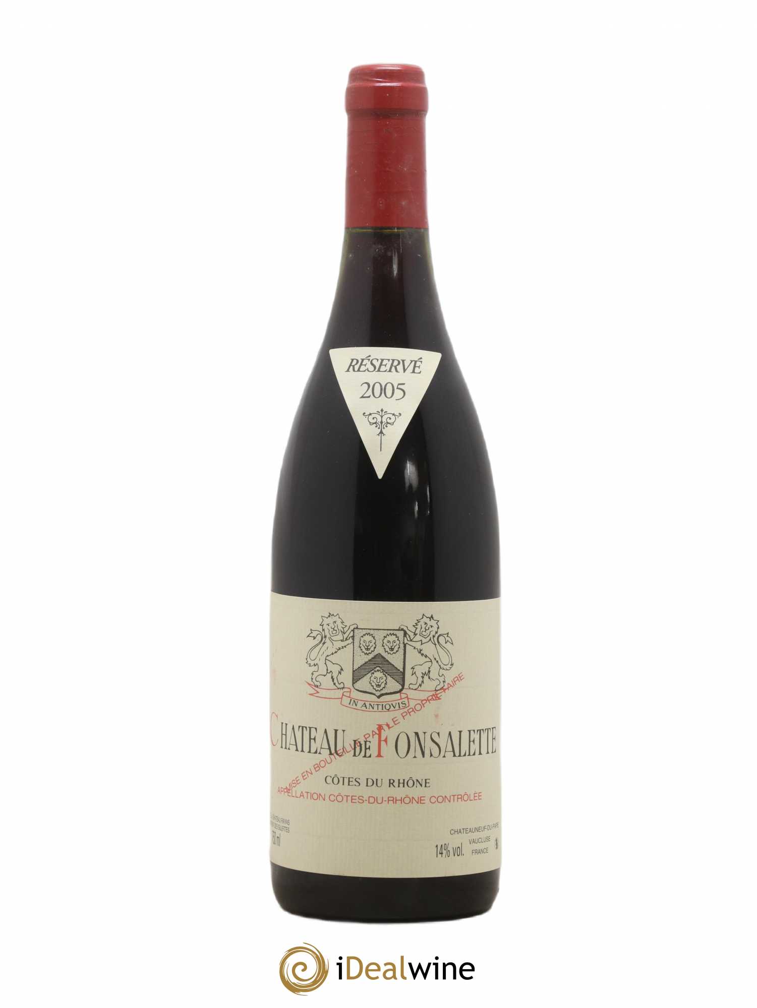 Côtes-du-Rhône Château de Fonsalette Emmanuel Reynaud 2005 - Lot de 1 bouteille - 0