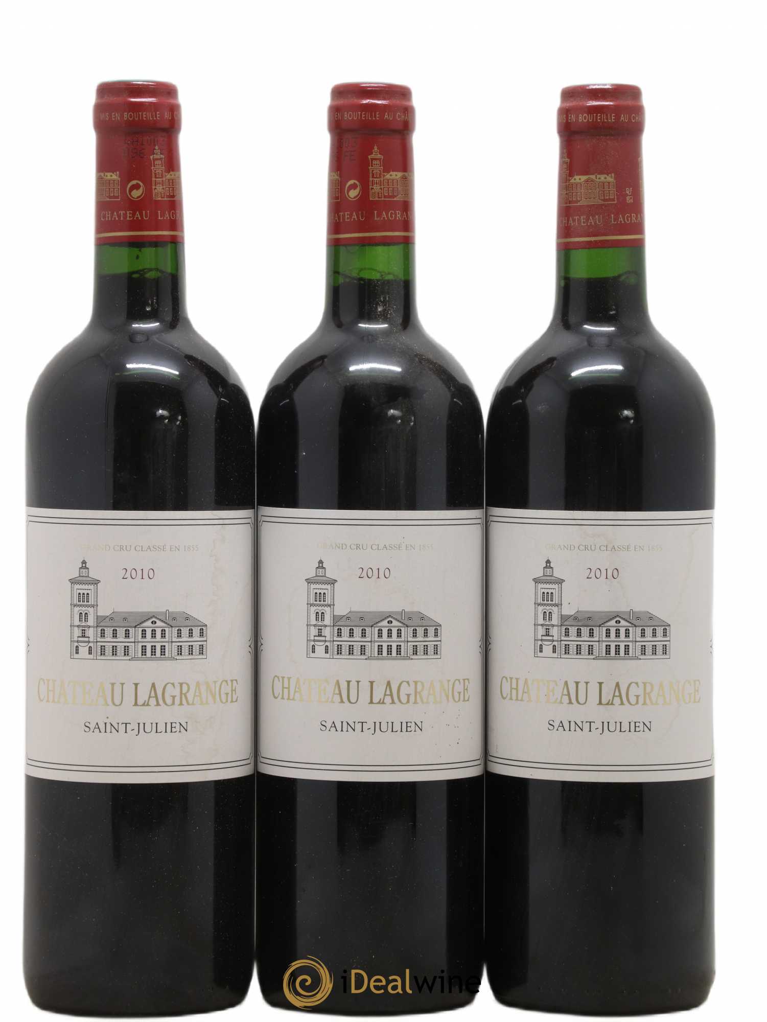 Château Lagrange 3ème Grand Cru Classé 2010 - Lot de 3 bouteilles - 0