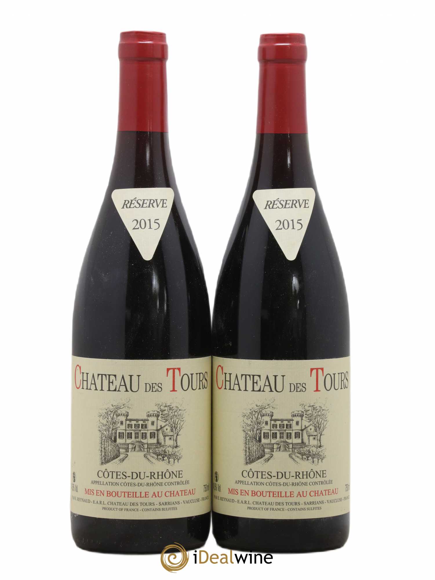 Côtes-du-Rhône Château des Tours Emmanuel Reynaud 2015 - Lot de 2 bouteilles - 0