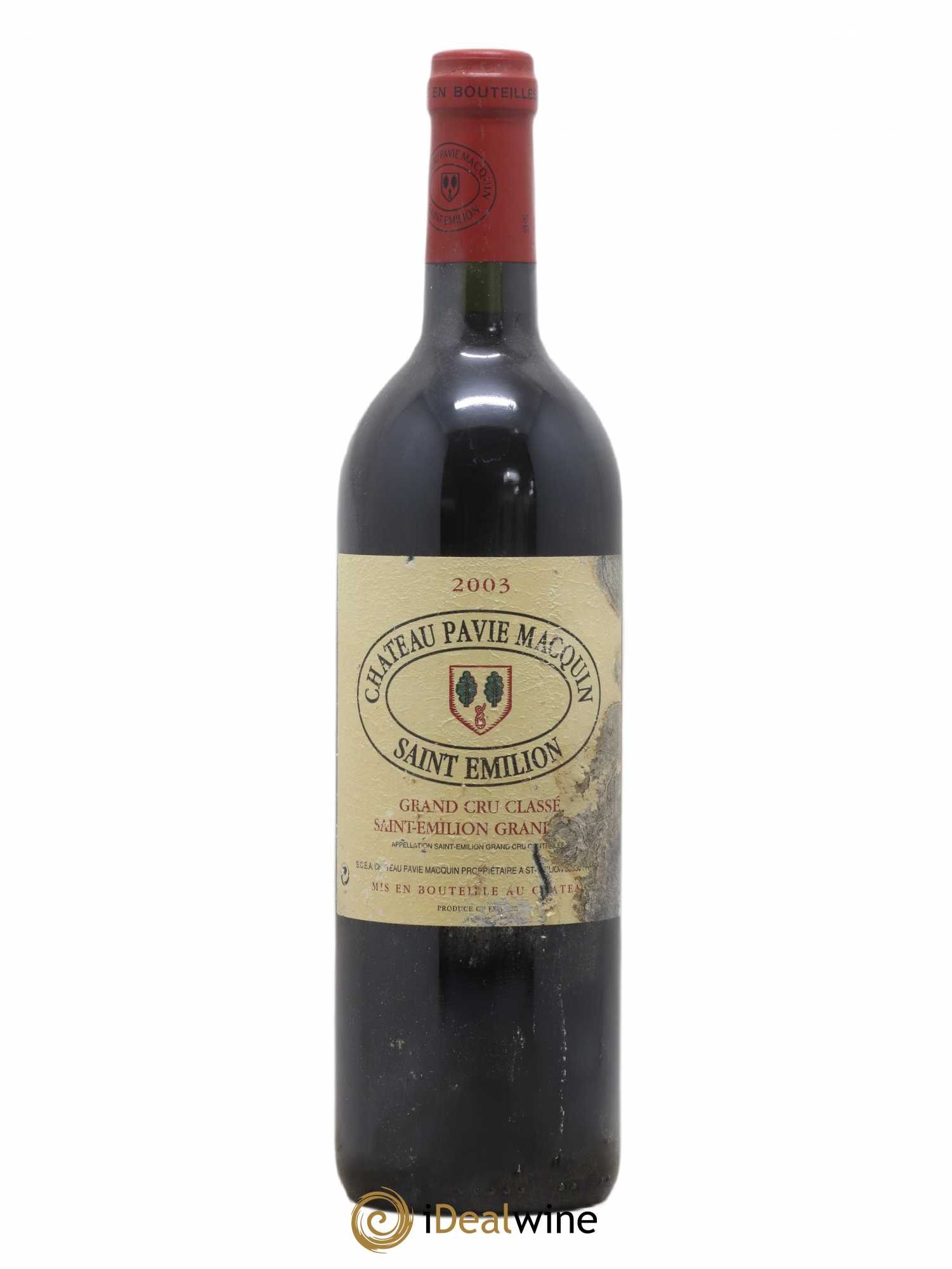 Château Pavie Macquin 1er Grand Cru Classé B 2003 - Lot de 1 bouteille - 0