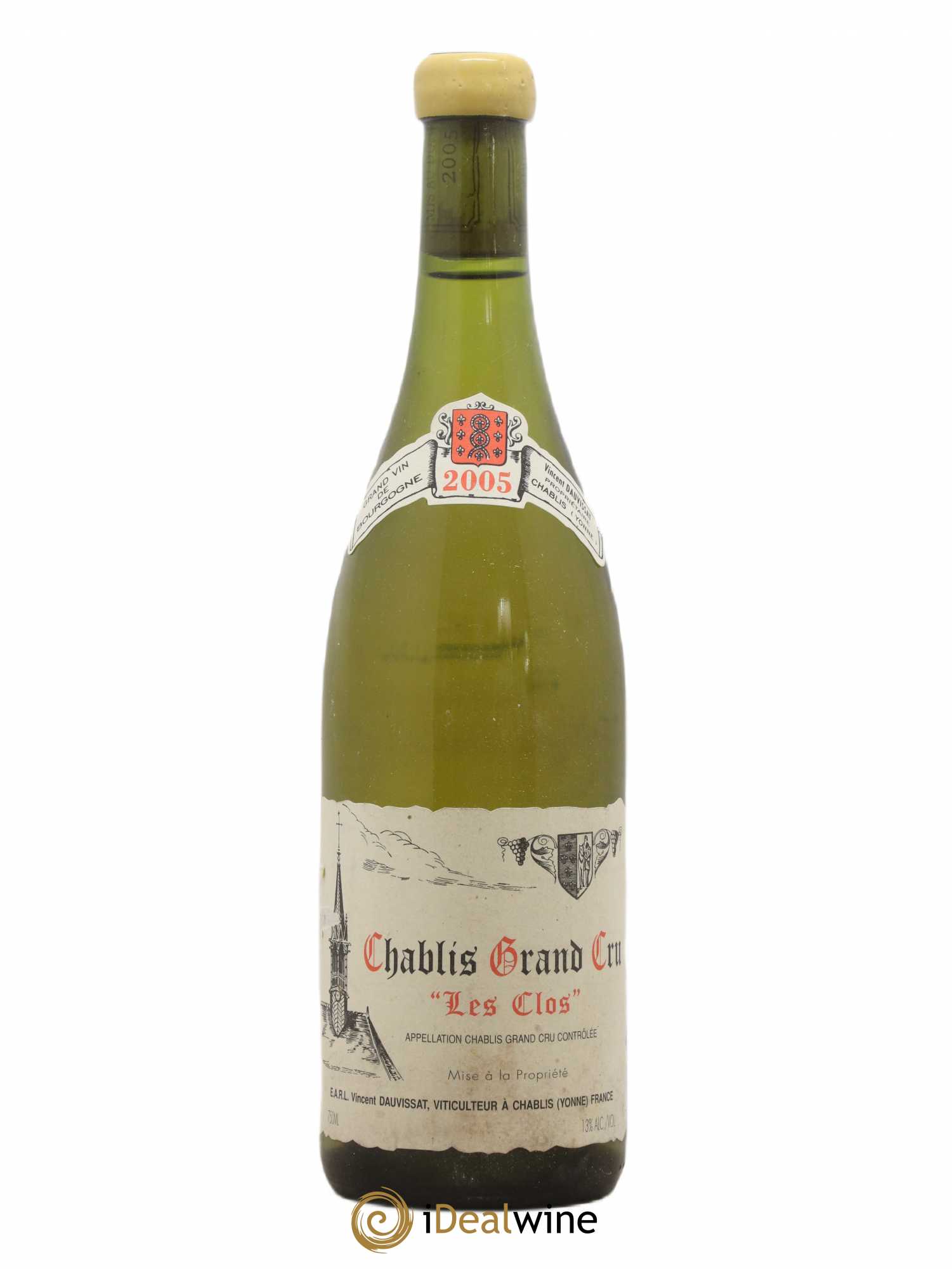 Chablis Grand Cru Les Clos Vincent Dauvissat (Domaine) 2005 - Lot de 1 bouteille - 0