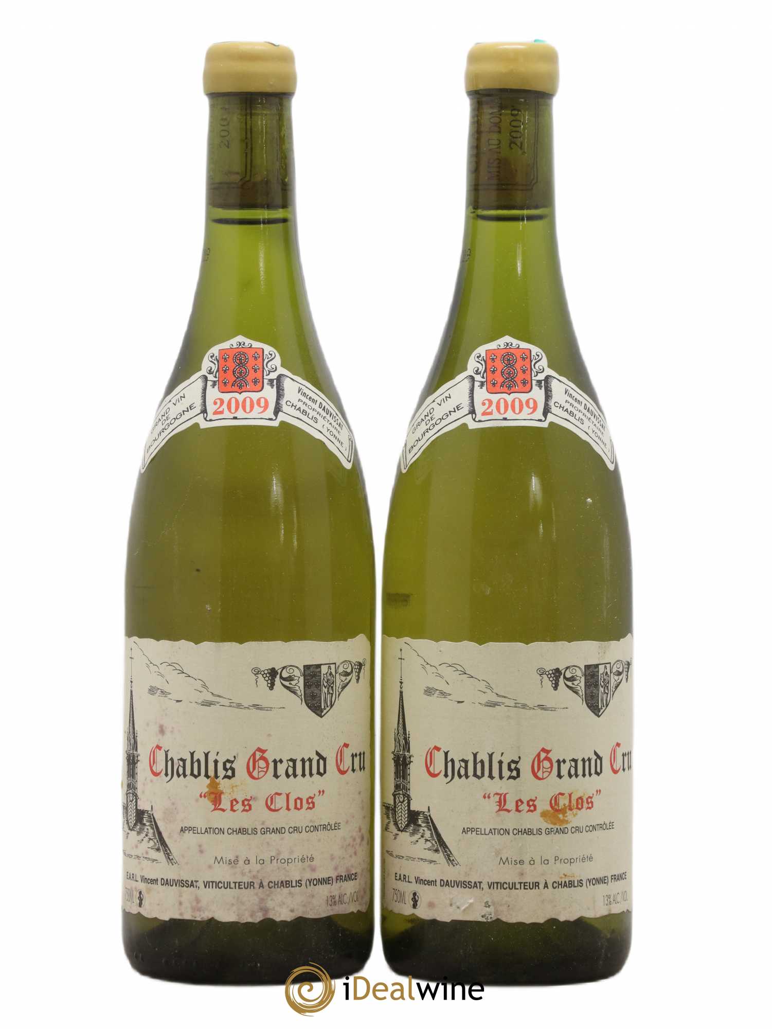 Chablis Grand Cru Les Clos Vincent Dauvissat (Domaine) 2009 - Lot de 2 bouteilles - 0