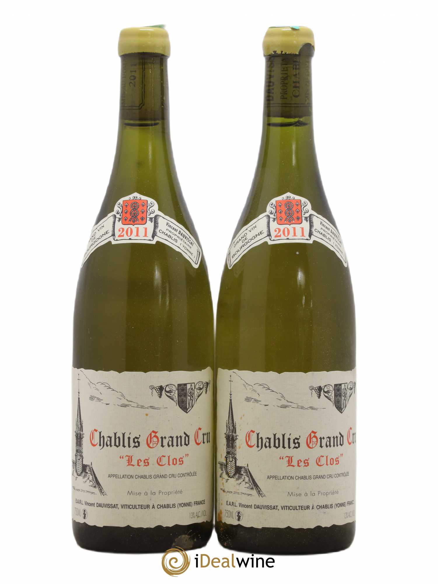 Chablis Grand Cru Les Clos Vincent Dauvissat (Domaine) 2011 - Lot de 2 bouteilles - 0