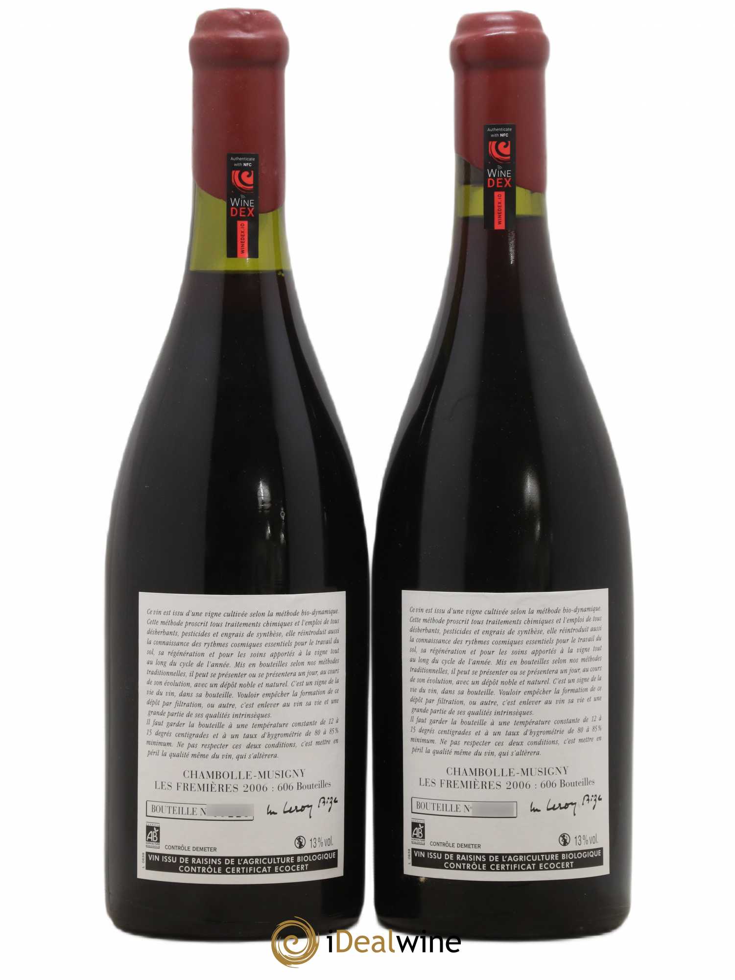 Chambolle-Musigny Les Fremières Leroy (Domaine) 2006 - Lotto di 2 bottiglie - 1