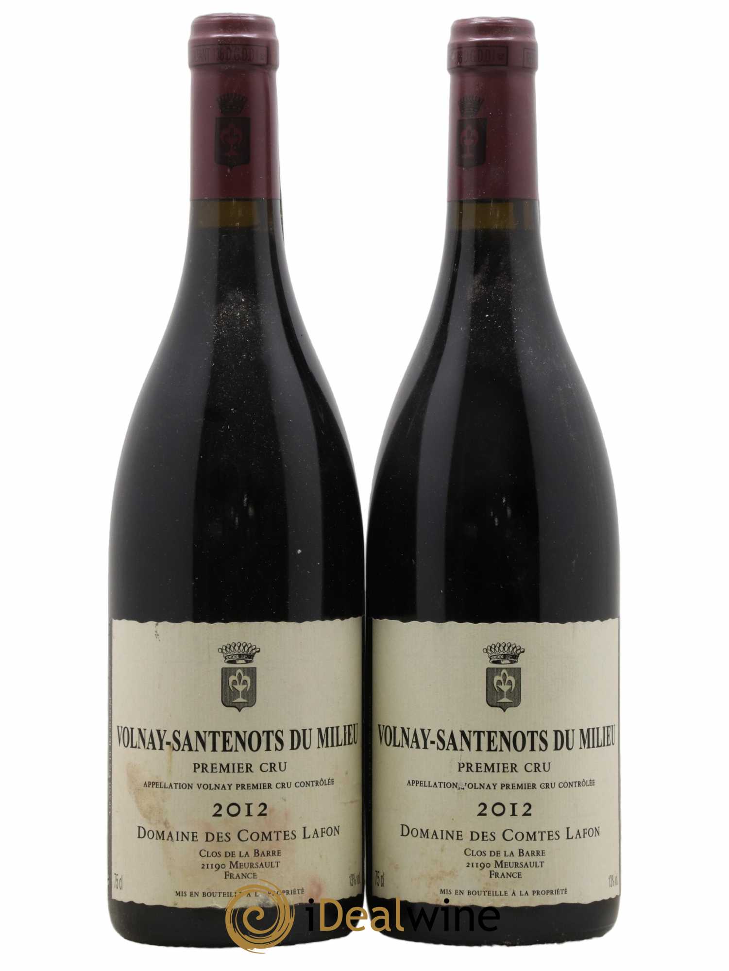 Volnay 1er Cru Santenots du Milieu Comtes Lafon (Domaine des) 2012 - Lot de 2 bouteilles - 0