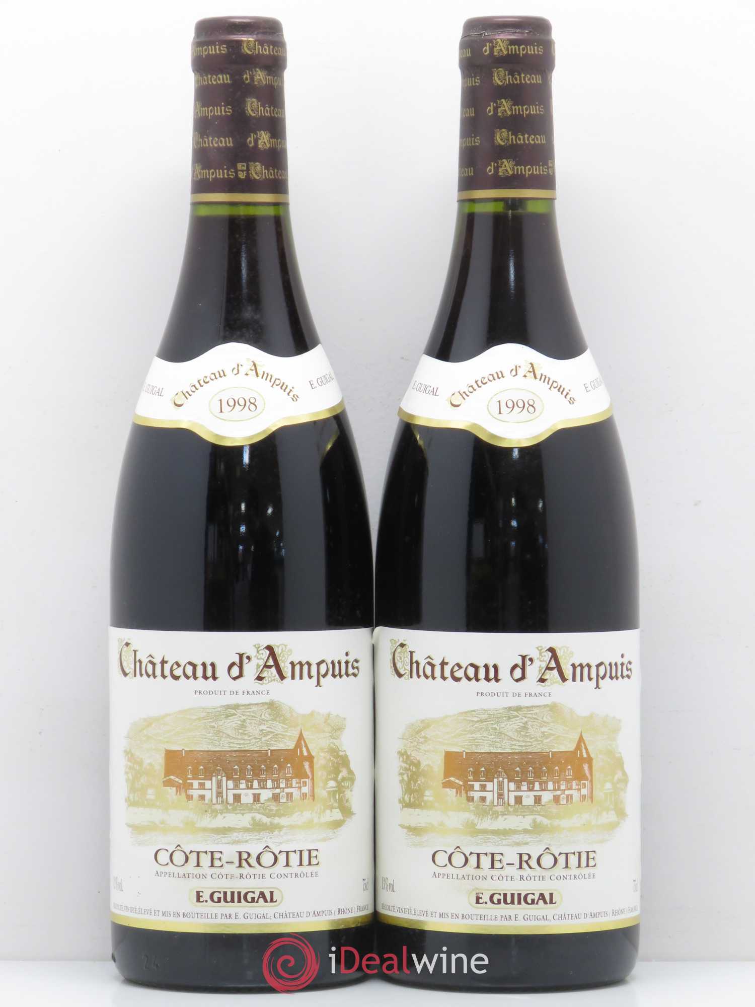 Côte-Rôtie Château d'Ampuis Guigal 1998 - Lot de 2 bouteilles - 0