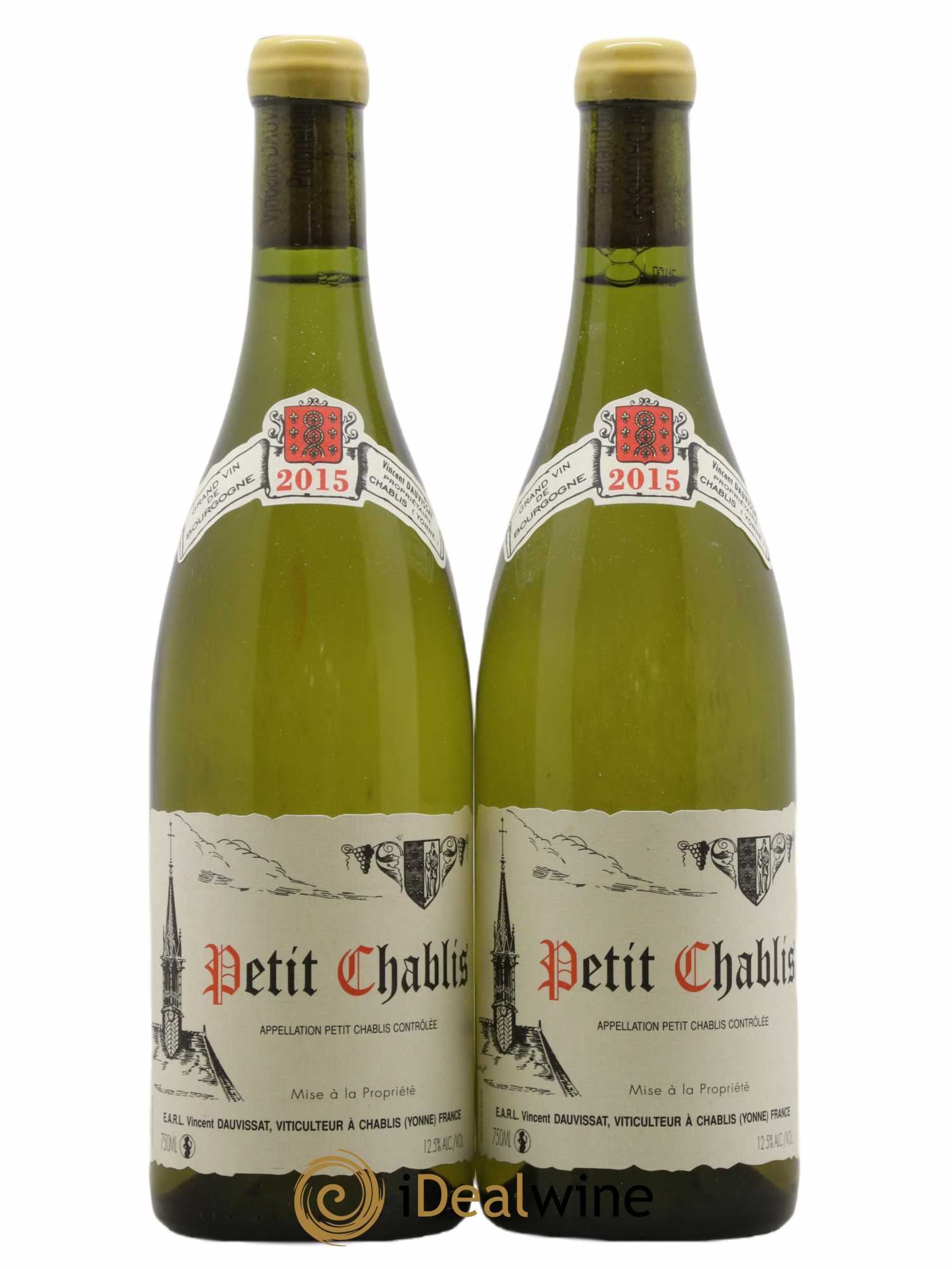 Petit Chablis Vincent Dauvissat (Domaine) 2015 - Lot de 2 bouteilles - 0