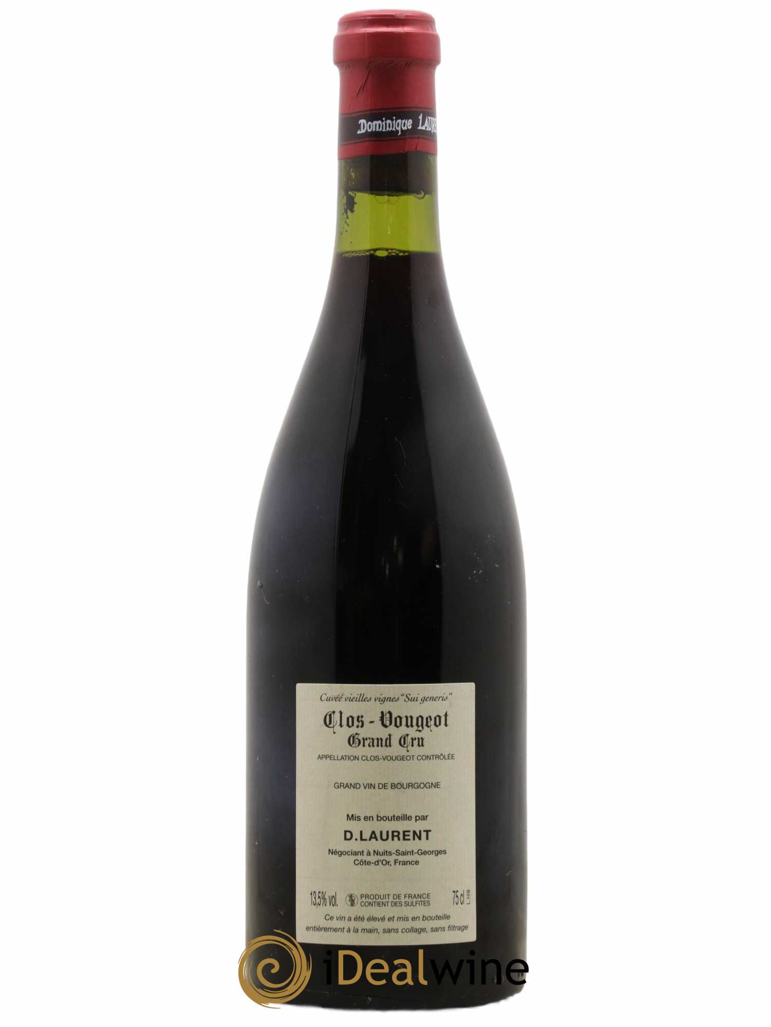 Clos de Vougeot Grand Cru Vieilles vignes Sui Generis Dominique Laurent Cuvée vieilles vignes Sui generis 2005 - Lotto di 1 bottiglia - 1