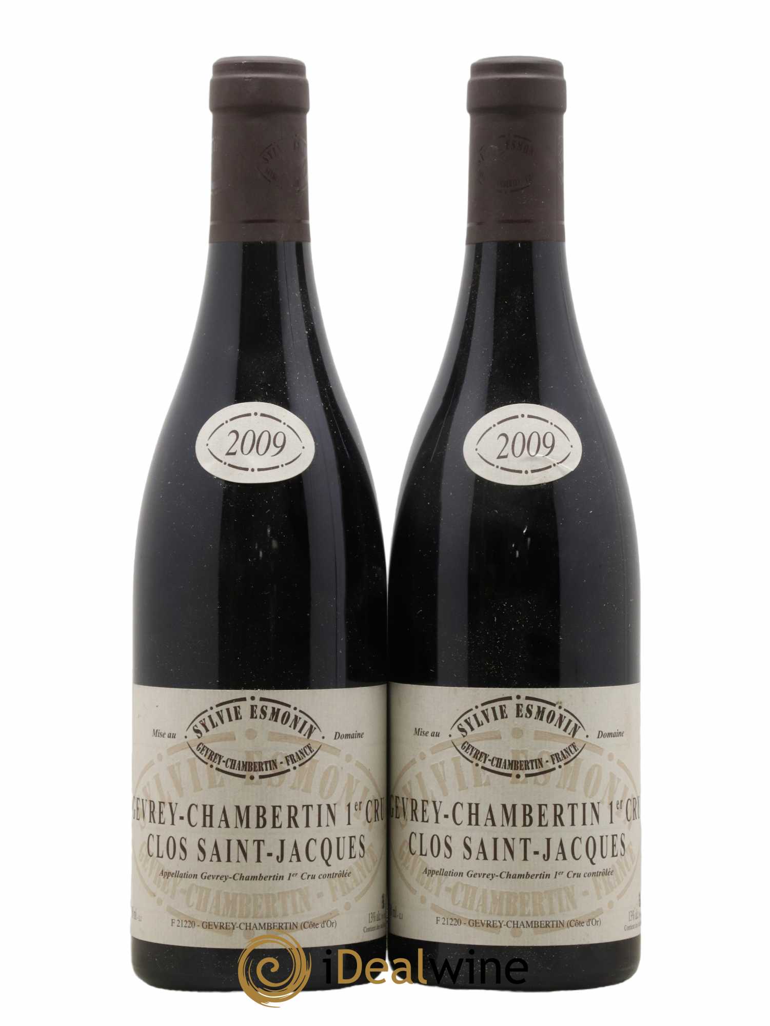 Gevrey-Chambertin 1er Cru Clos Saint Jacques Sylvie Esmonin 2009 - Lot de 2 bouteilles - 0