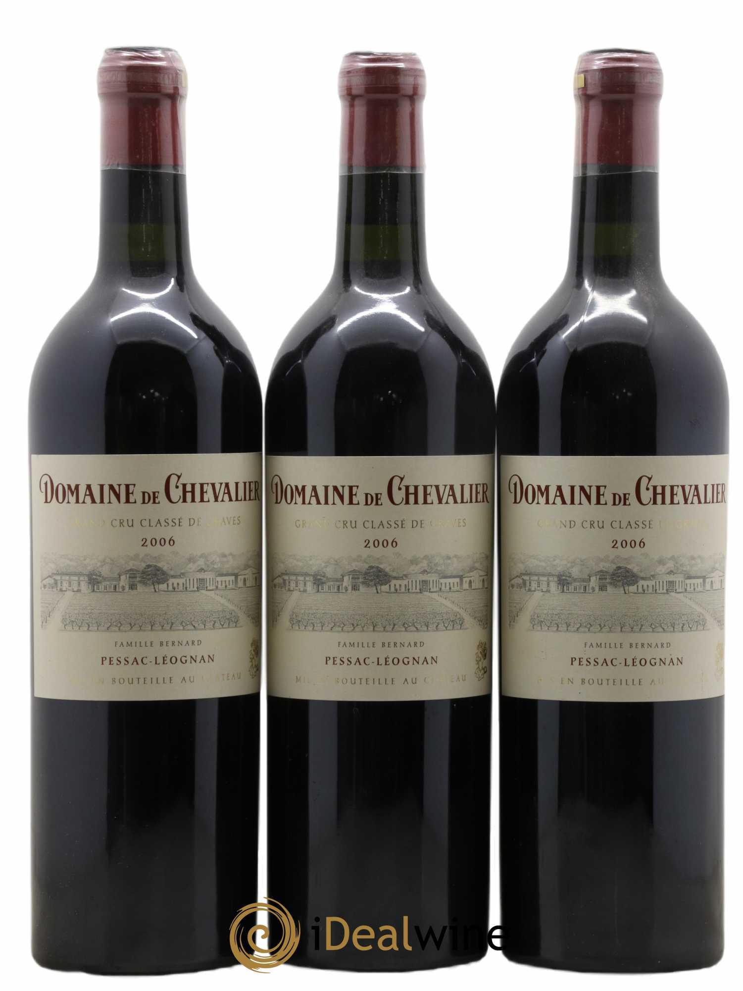 Domaine de Chevalier Cru Classé de Graves 2006 - Lot de 3 bouteilles - 0