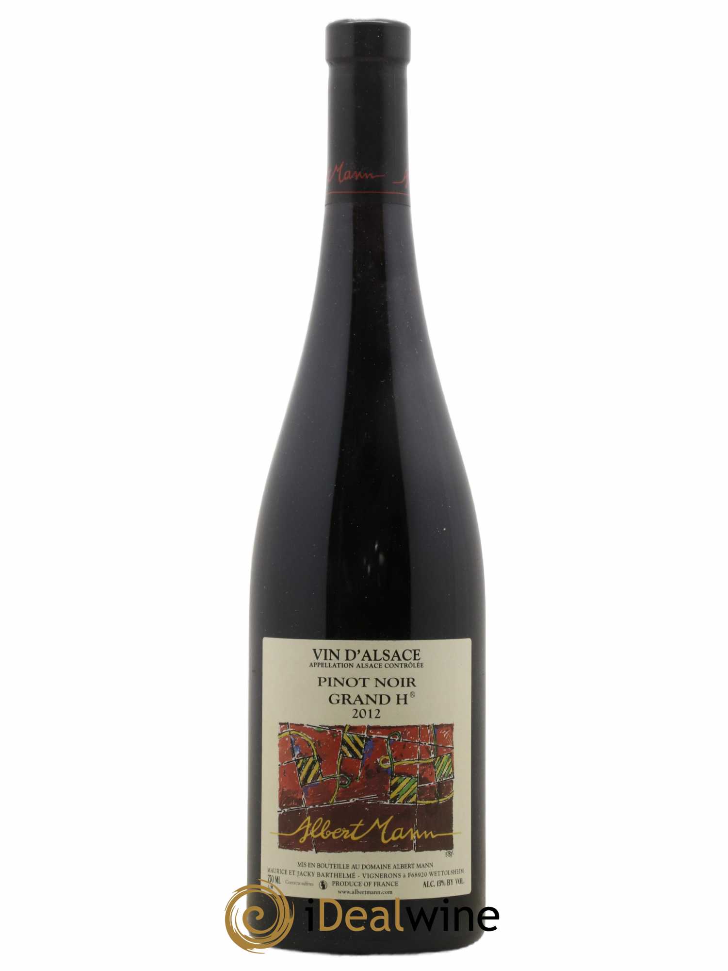 Alsace Pinot Noir Grand Cru Hengst Grand H Albert Mann 2012 - Lot de 1 bouteille - 0