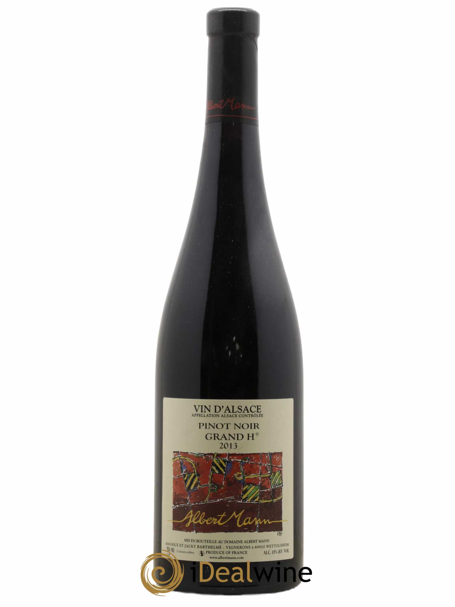 Alsace Pinot Noir Grand Cru Hengst Grand H Albert Mann 2013 - Lot de 1 bouteille - 0
