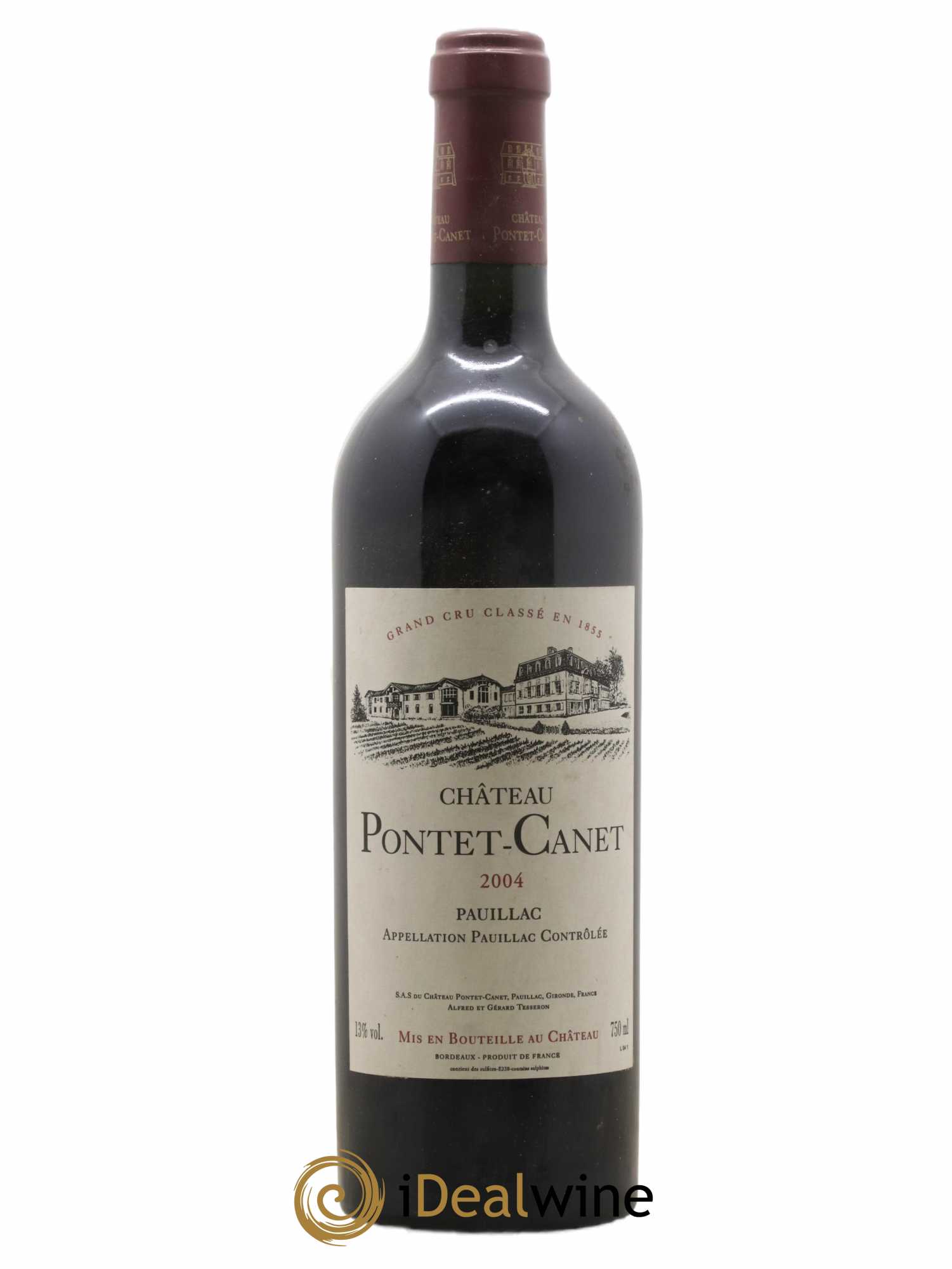 Château Pontet Canet 5ème Grand Cru Classé 2004 - Lot de 1 bouteille - 0