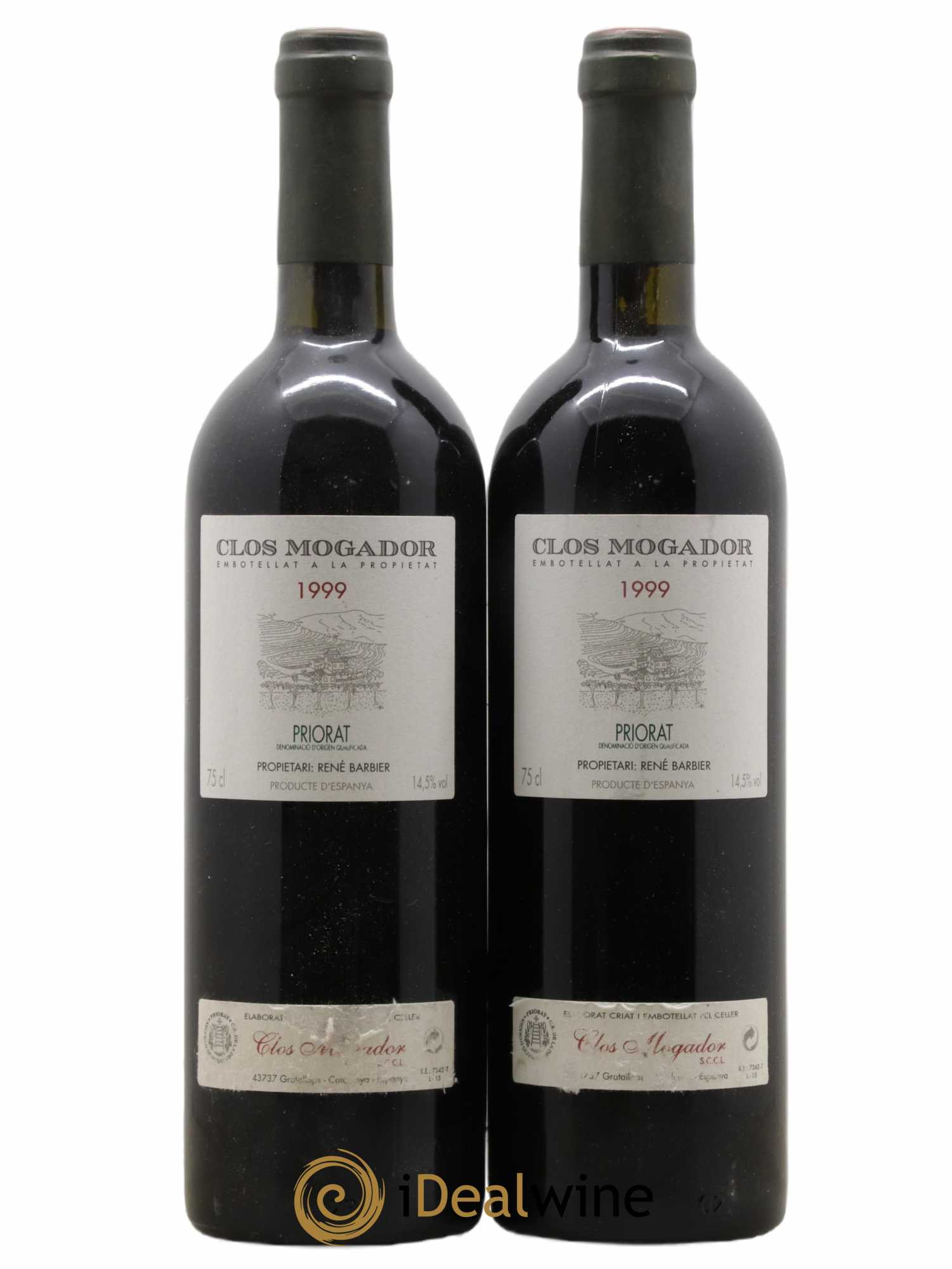 Priorat Clos Mogador DOCA René Barbier 1999 - Lot de 2 bouteilles - 0
