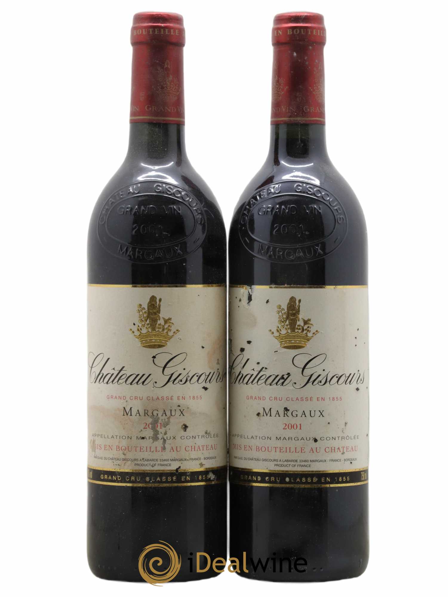 Château Giscours 3ème Grand Cru Classé 2001 - Lot de 2 bouteilles - 0