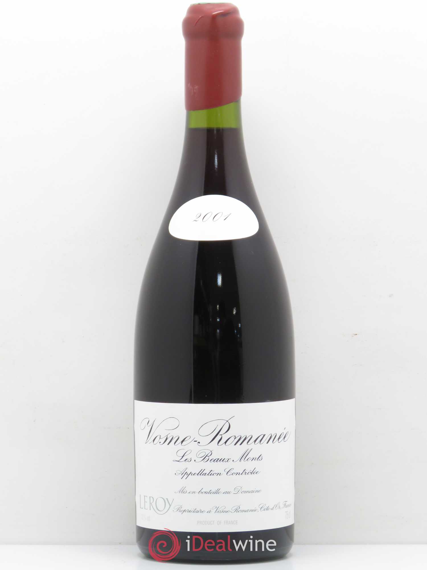 Vosne-Romanée 1er Cru Les Beaux-Monts Leroy (Domaine) 2001 - Lot de 1 bouteille - 0