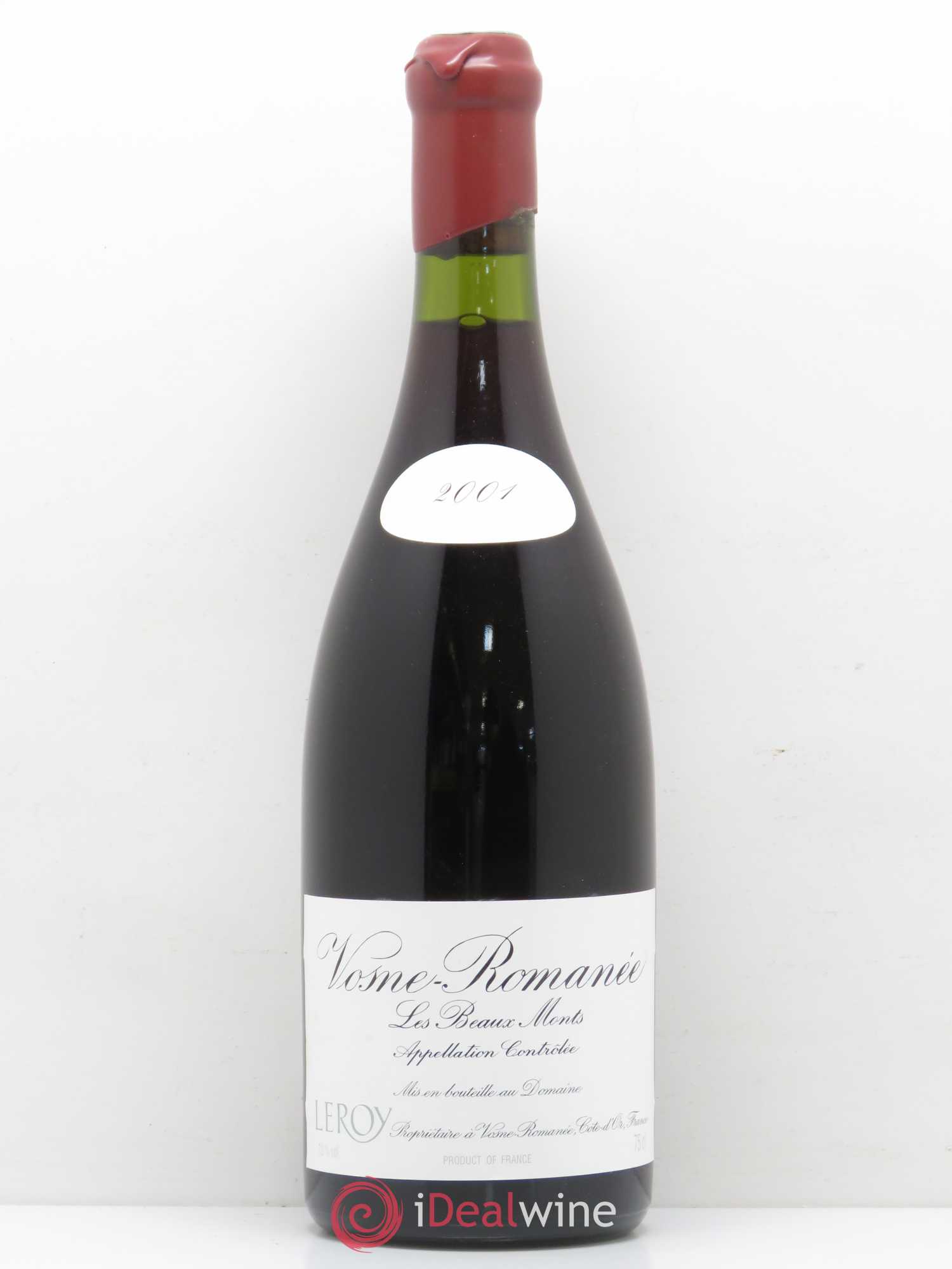 Vosne-Romanée 1er Cru Les Beaux-Monts Leroy (Domaine) 2001 - Lot de 1 bouteille - 0