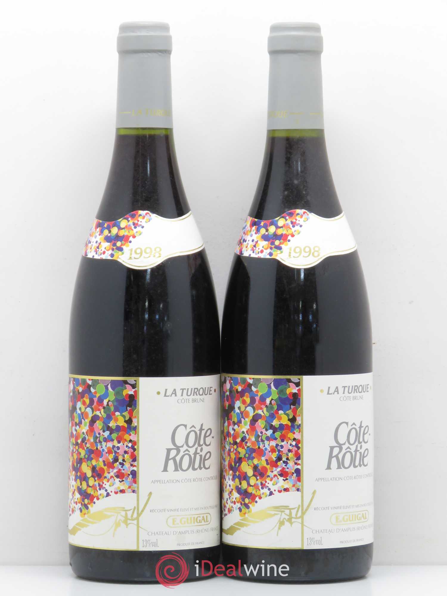 Côte-Rôtie La Turque Guigal 1998 - Lot de 2 bouteilles - 0