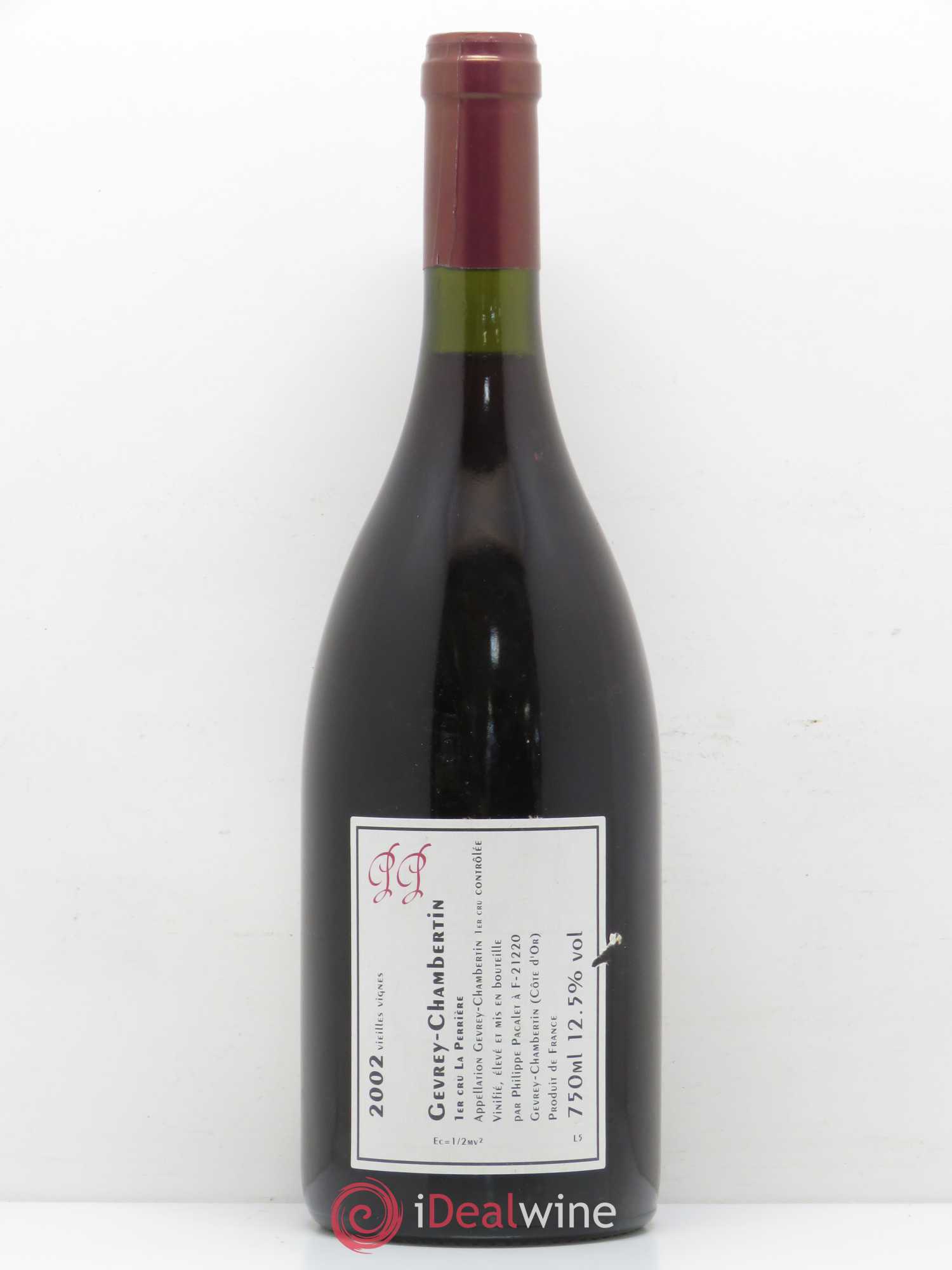 Gevrey-Chambertin 1er Cru La Perriere Pacalet 2002 - Lot de 1 bouteille - 1