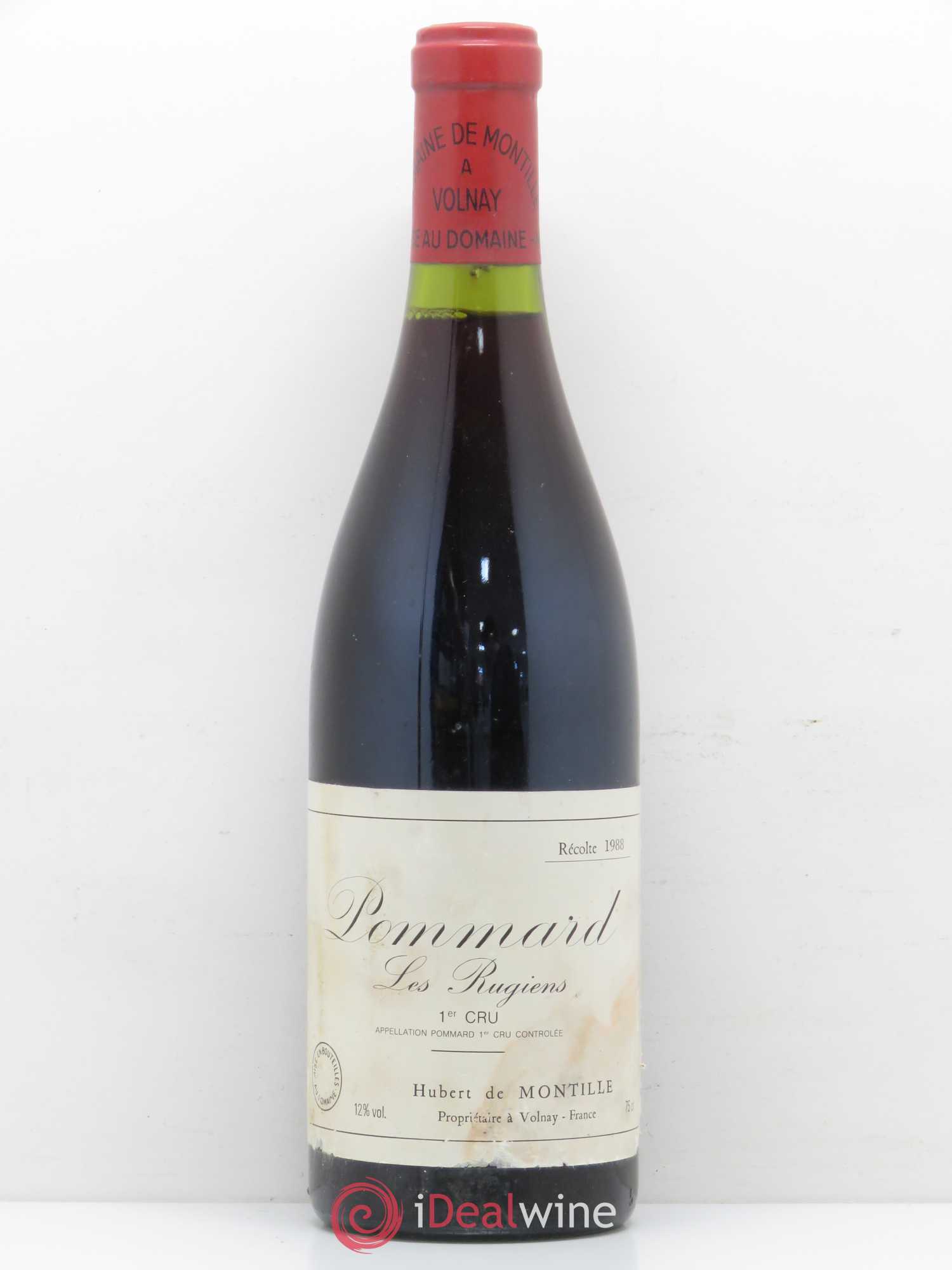 Pommard 1er Cru Les Rugiens-bas De Montille (Domaine) 1988 - Lot de 1 bouteille - 0