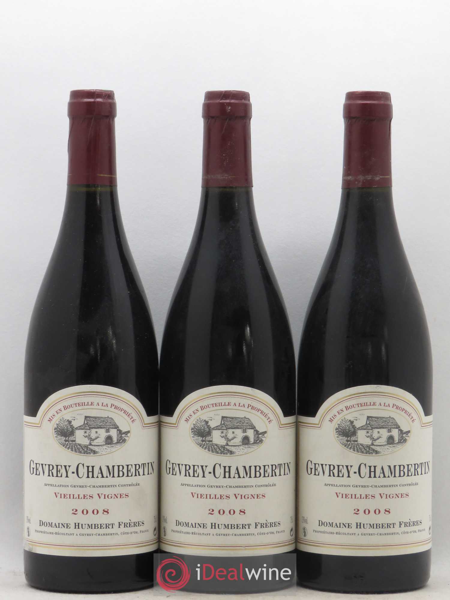 Gevrey-Chambertin Vieilles vignes Humbert (Domaine) 2008 - Lot de 3 bouteilles - 0