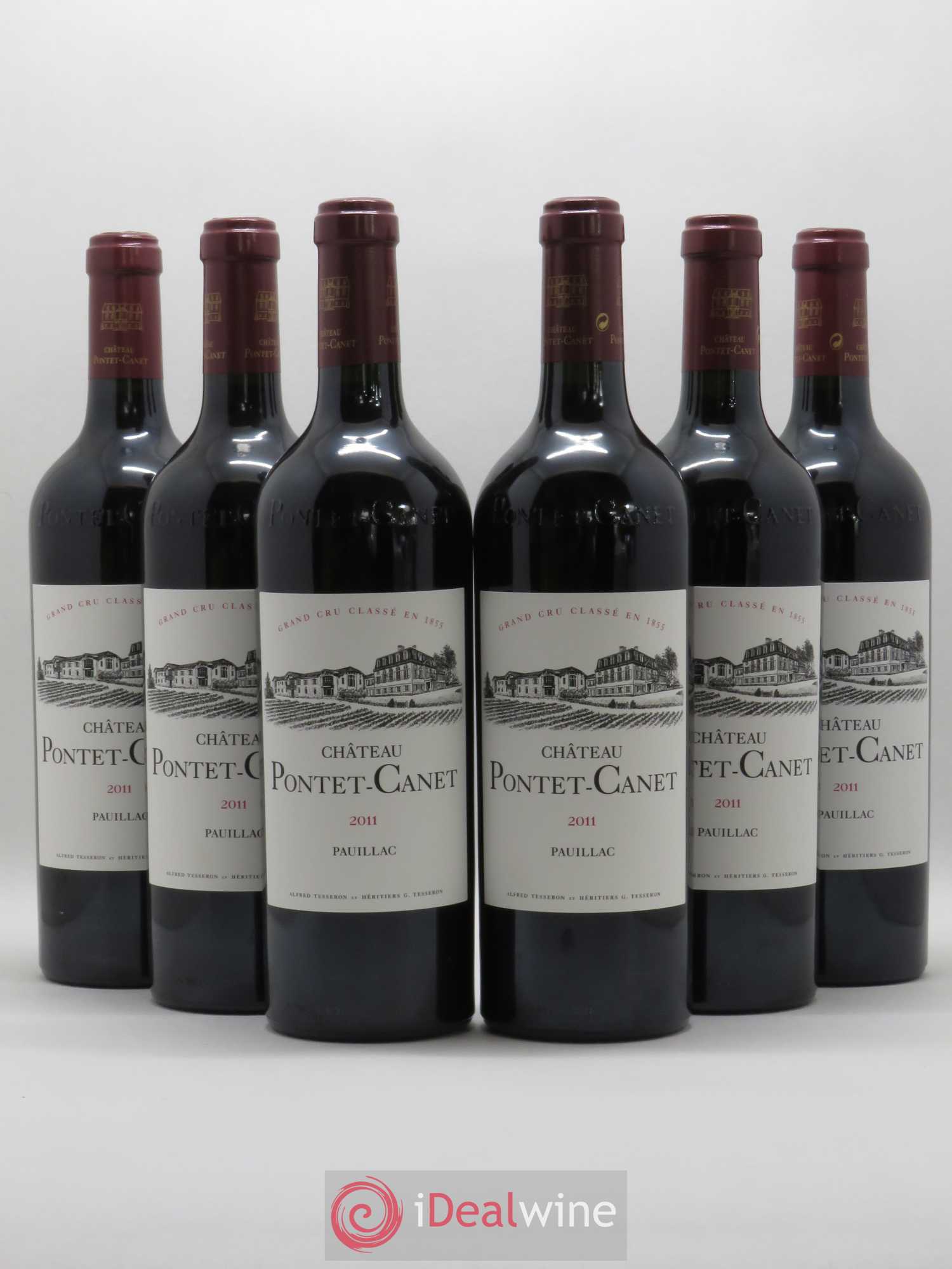 Château Pontet Canet 5ème Grand Cru Classé 2011 - Lot de 6 bouteilles - 0