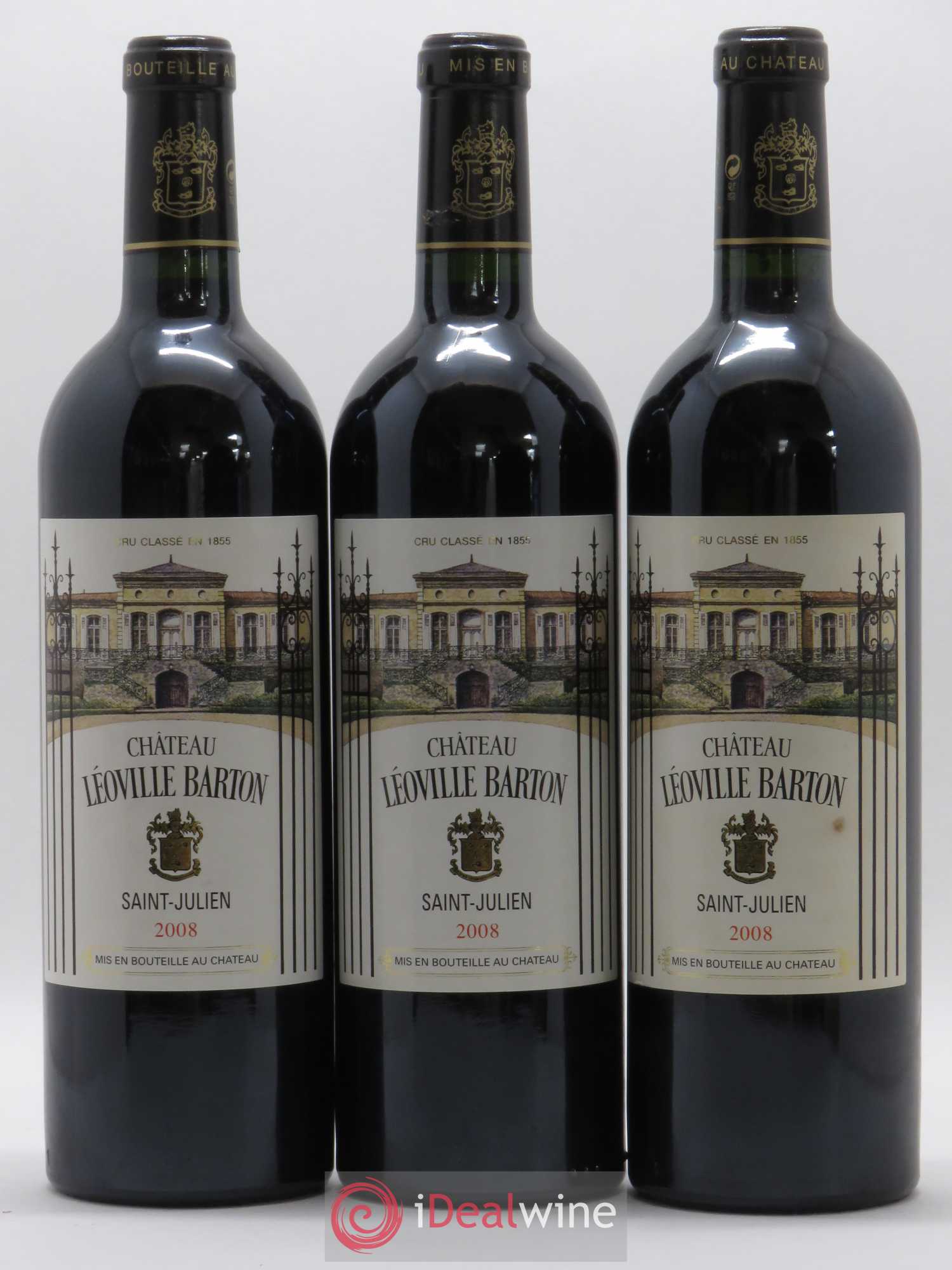 Château Léoville Barton 2ème Grand Cru Classé 2008 - Lot de 12 bouteilles - 1