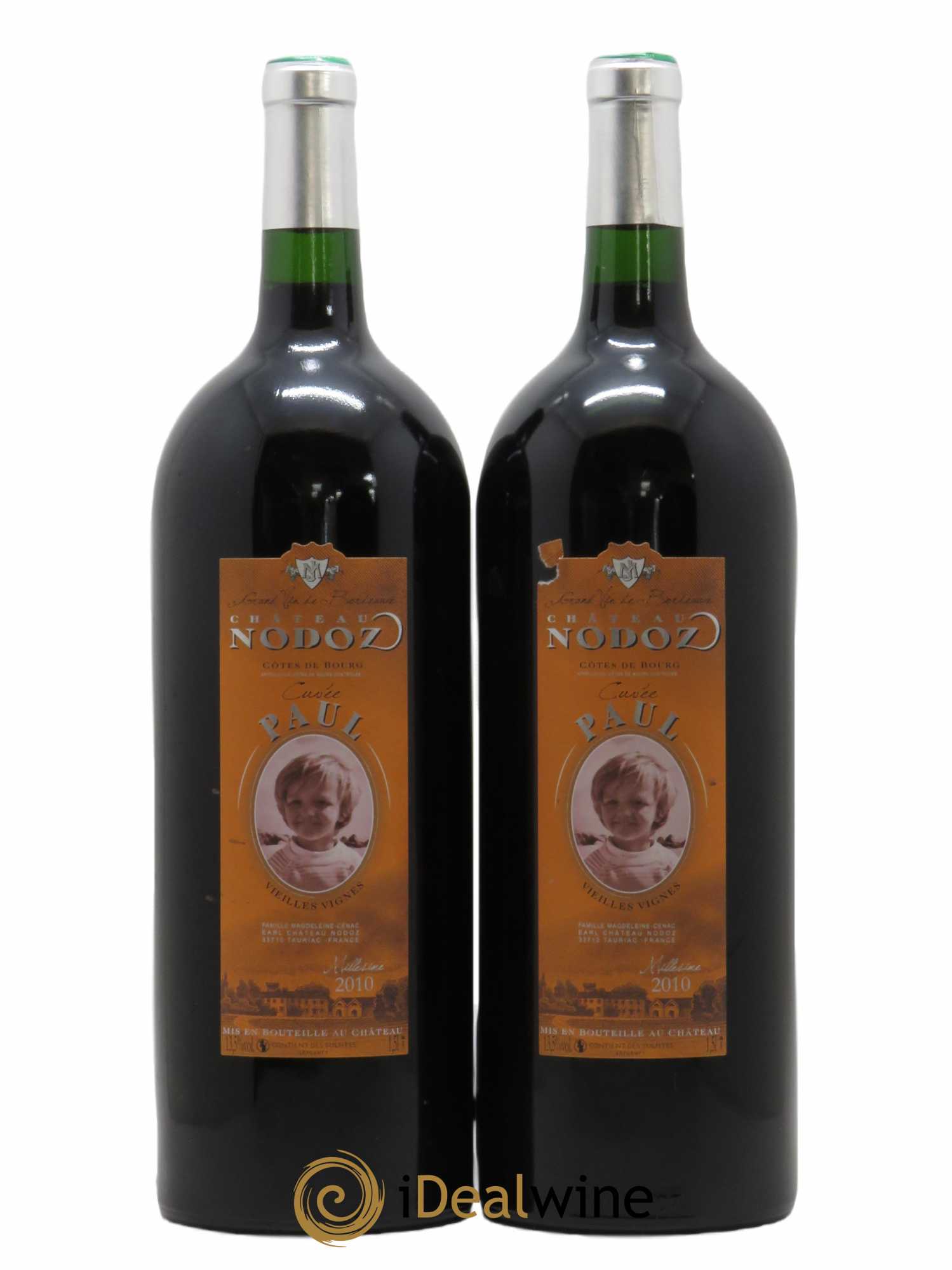 Côtes de Bourg Cuvée Paul Château Nodoz 2010 - Lot de 2 magnums - 0