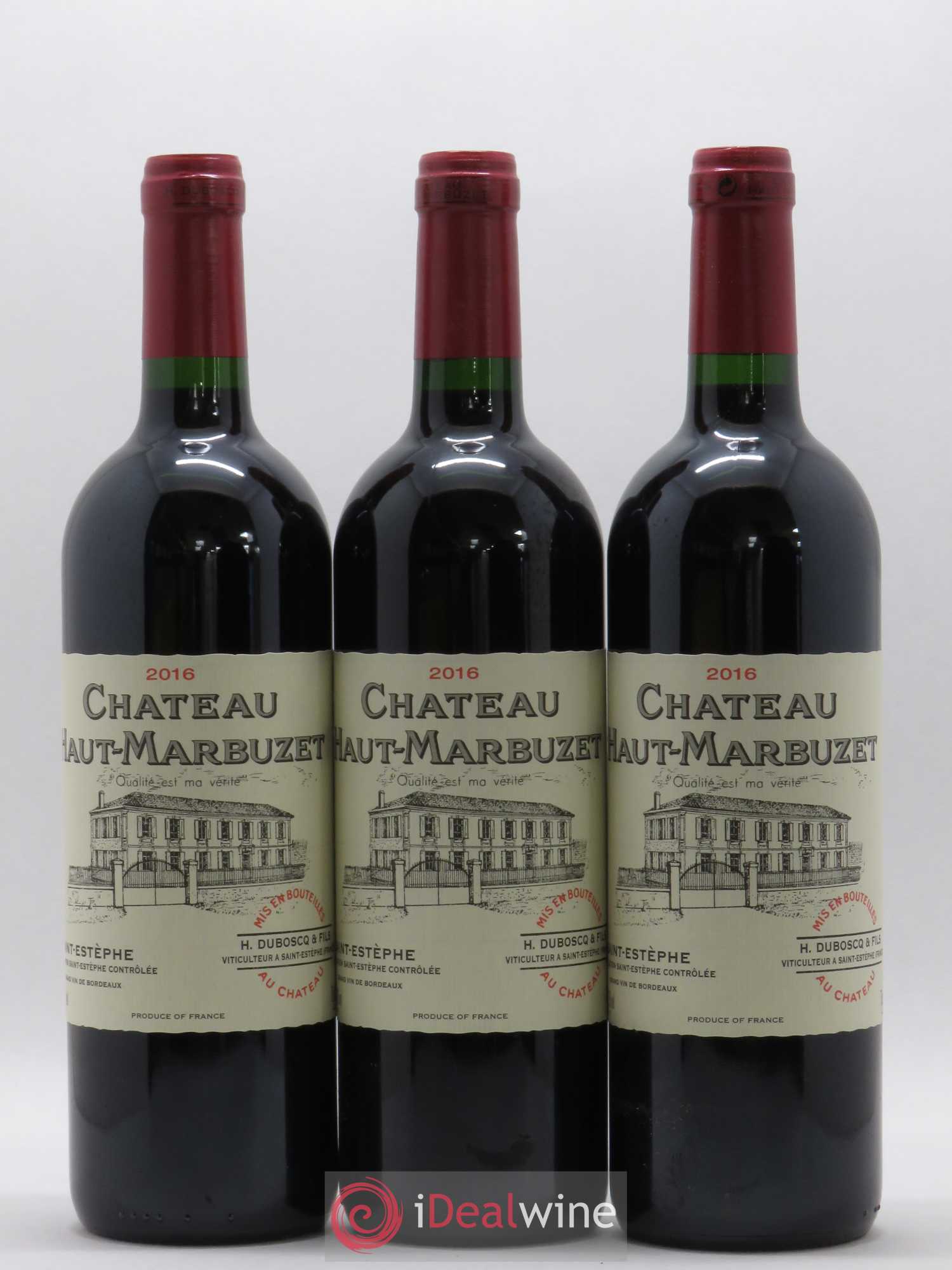 Château Haut Marbuzet 2016 - Lot de 12 bouteilles - 1
