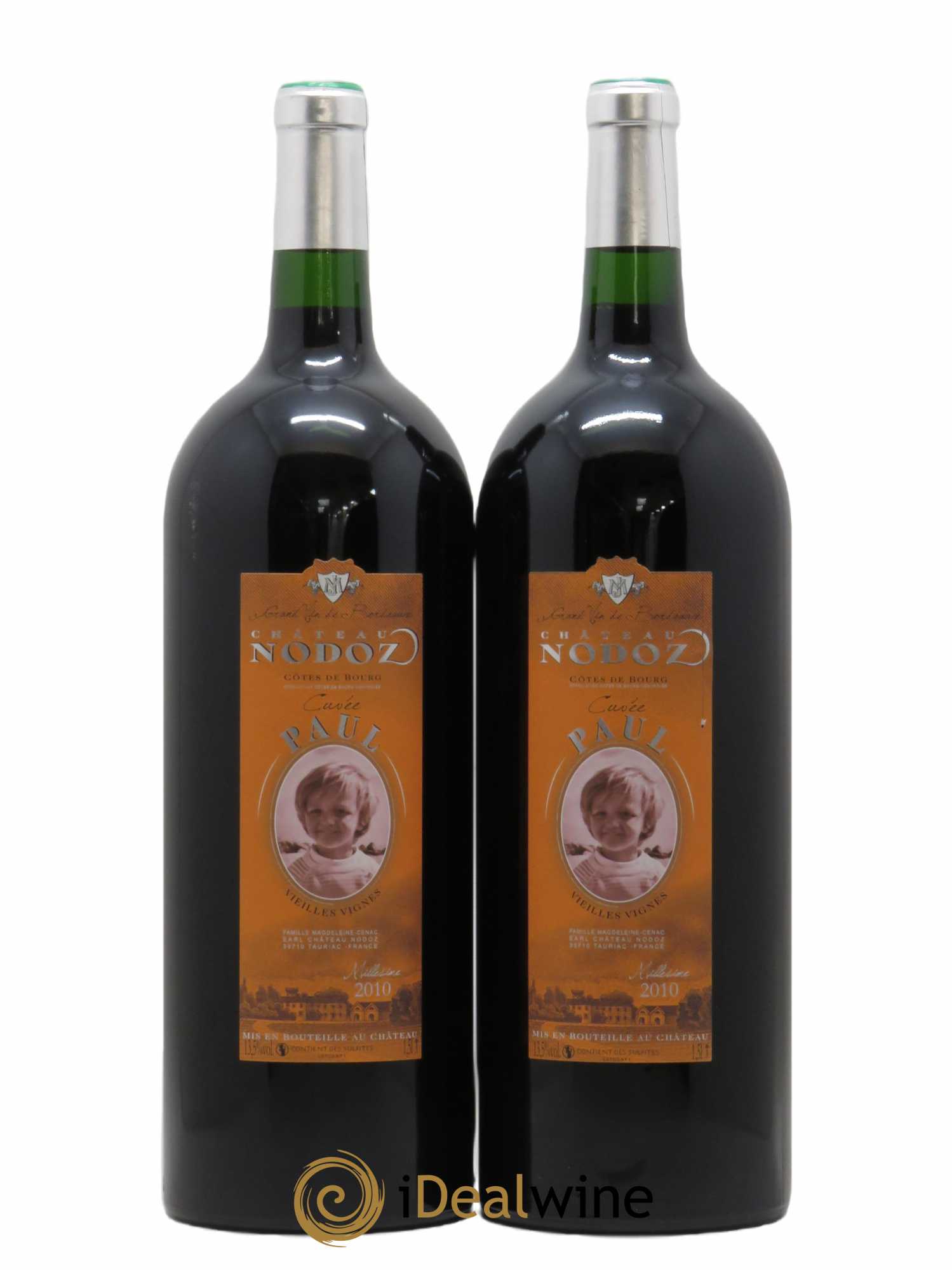 Côtes de Bourg Cuvée Paul Château Nodoz 2010 - Lot de 2 magnums - 0