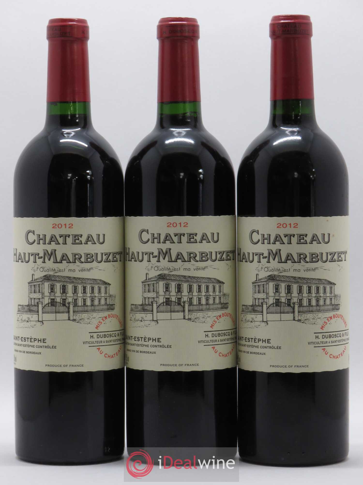 Château Haut Marbuzet 2012 - Lot de 12 bouteilles - 1
