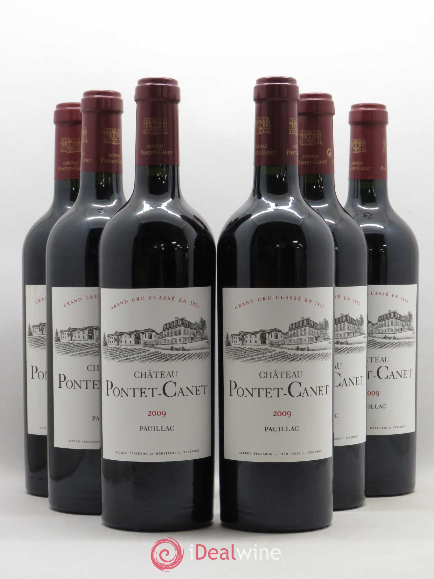 Château Pontet Canet 5ème Grand Cru Classé 2009 - Lot de 6 bouteilles - 0