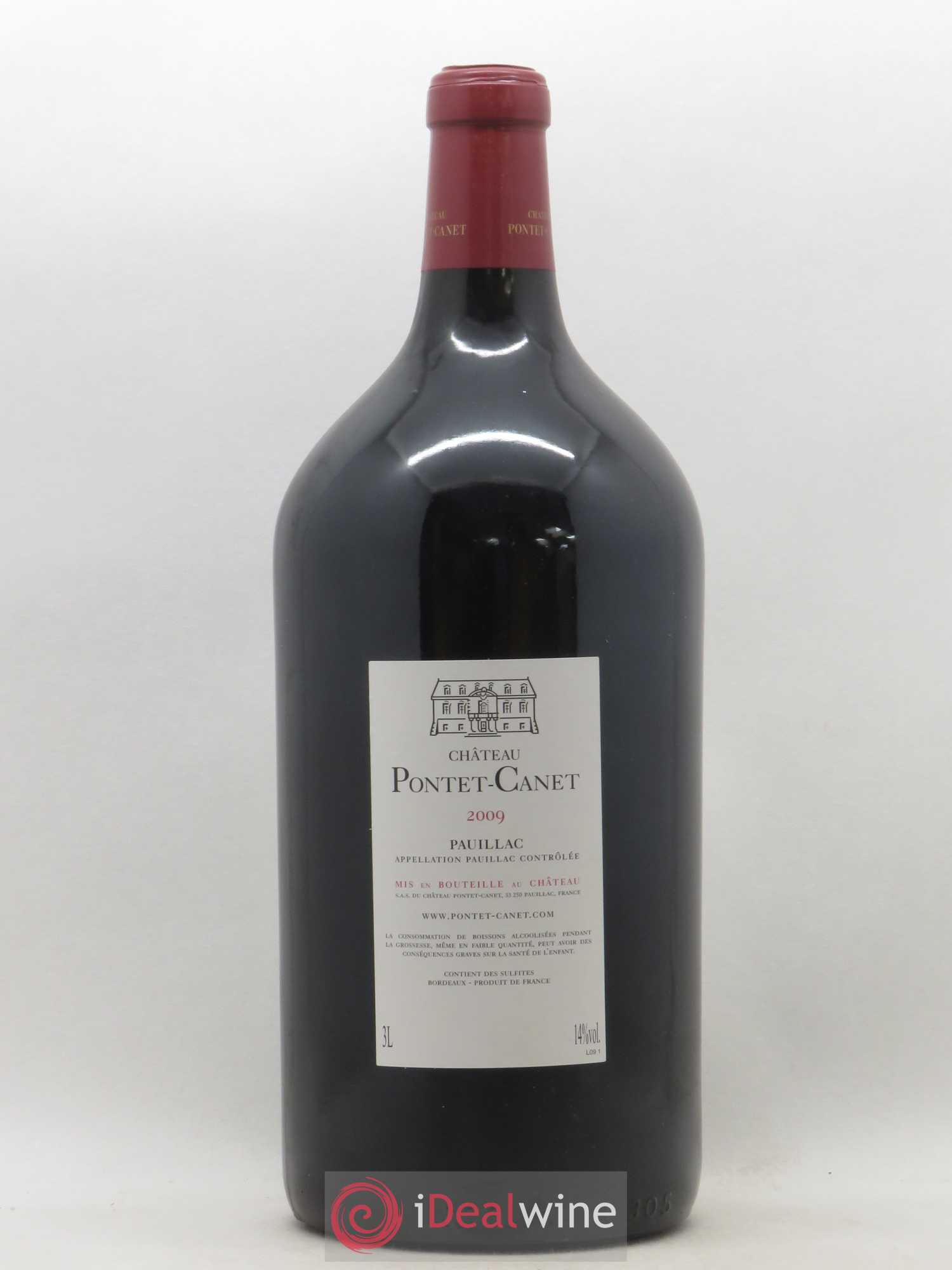 Château Pontet Canet 5ème Grand Cru Classé 2009 - Lot de 1 double magnum - 1